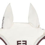 Equestro braided cord fly veil - Colore ANTIQUE WHITE (11-0105)/MARRON (18-1415)