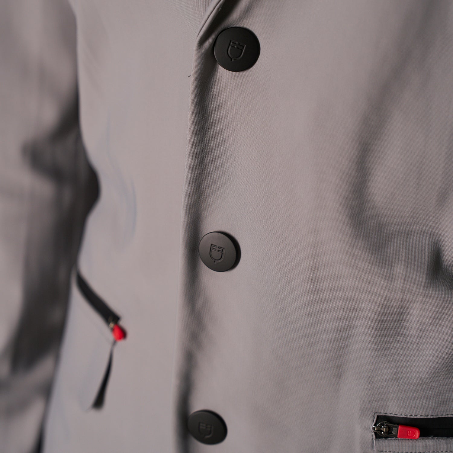 Equestro men's ridertechnology competition riding jacket - Colore MOCKINGBIRD (18-4015)