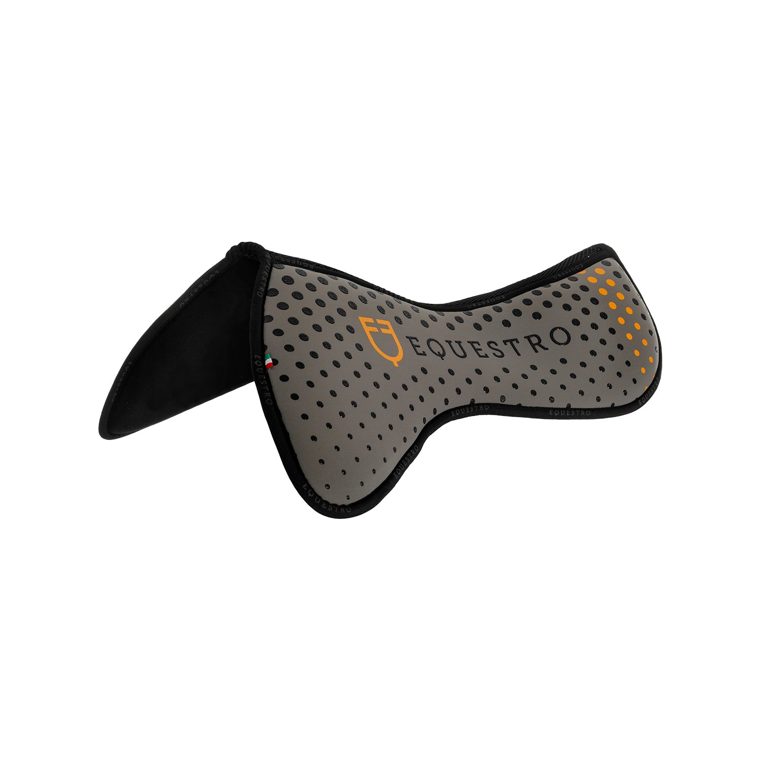 Equestro compensa. eq. in m.foam con grip, tessuto traforato sul gar. logo giallo - Colore GREY