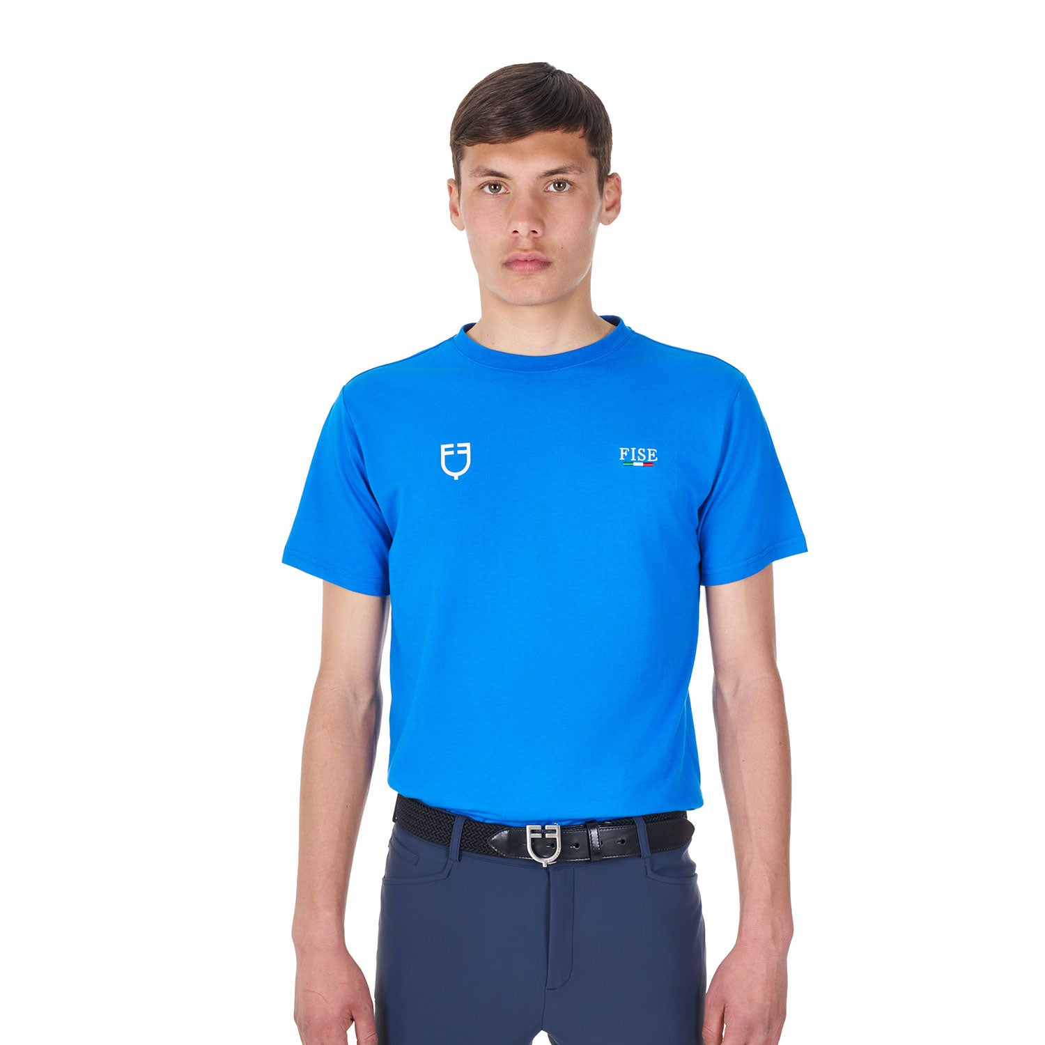 Equestro men's cotton t-shirt equestroxfise - neutra