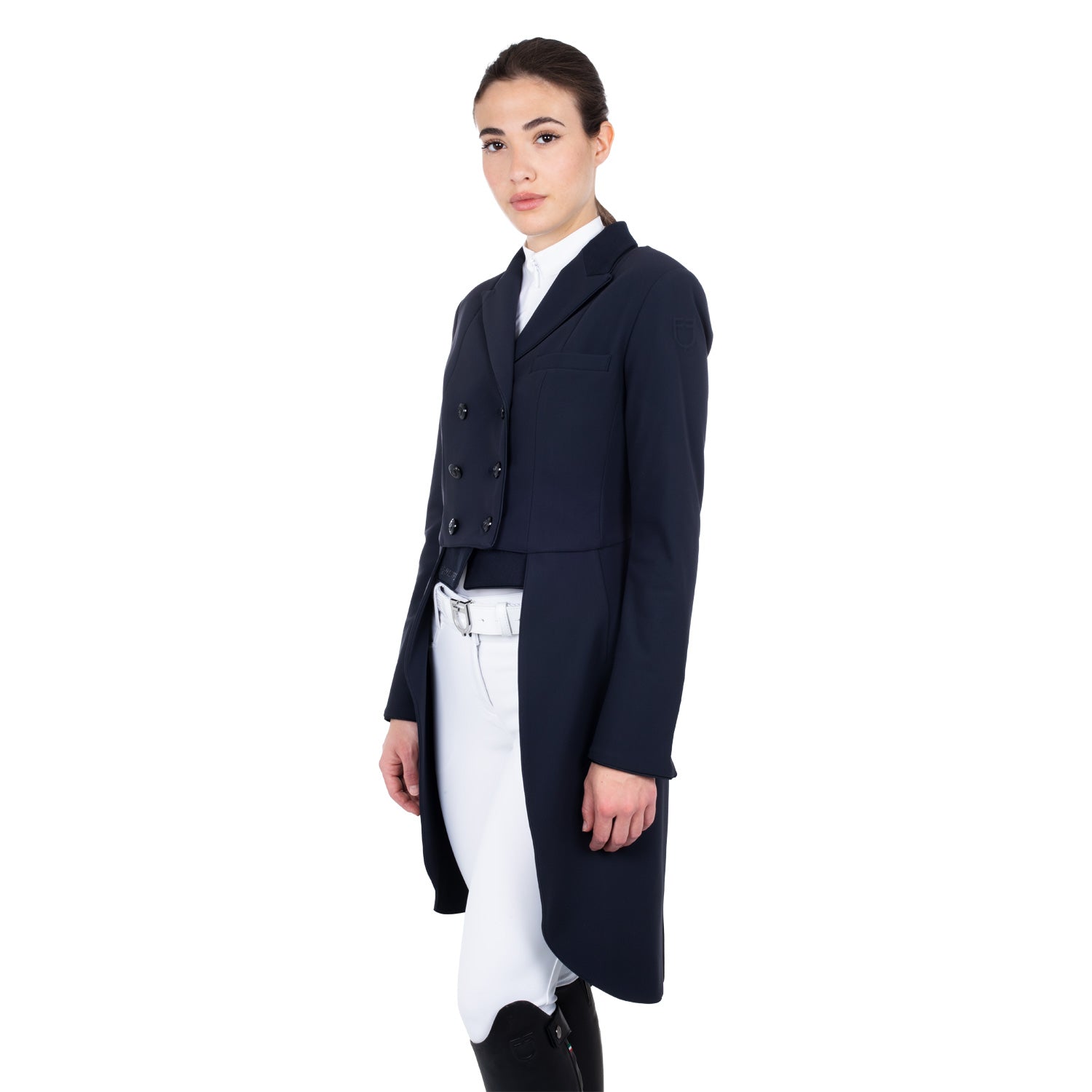 Equestro women's competition dressage tailcoat - Colore NAVY