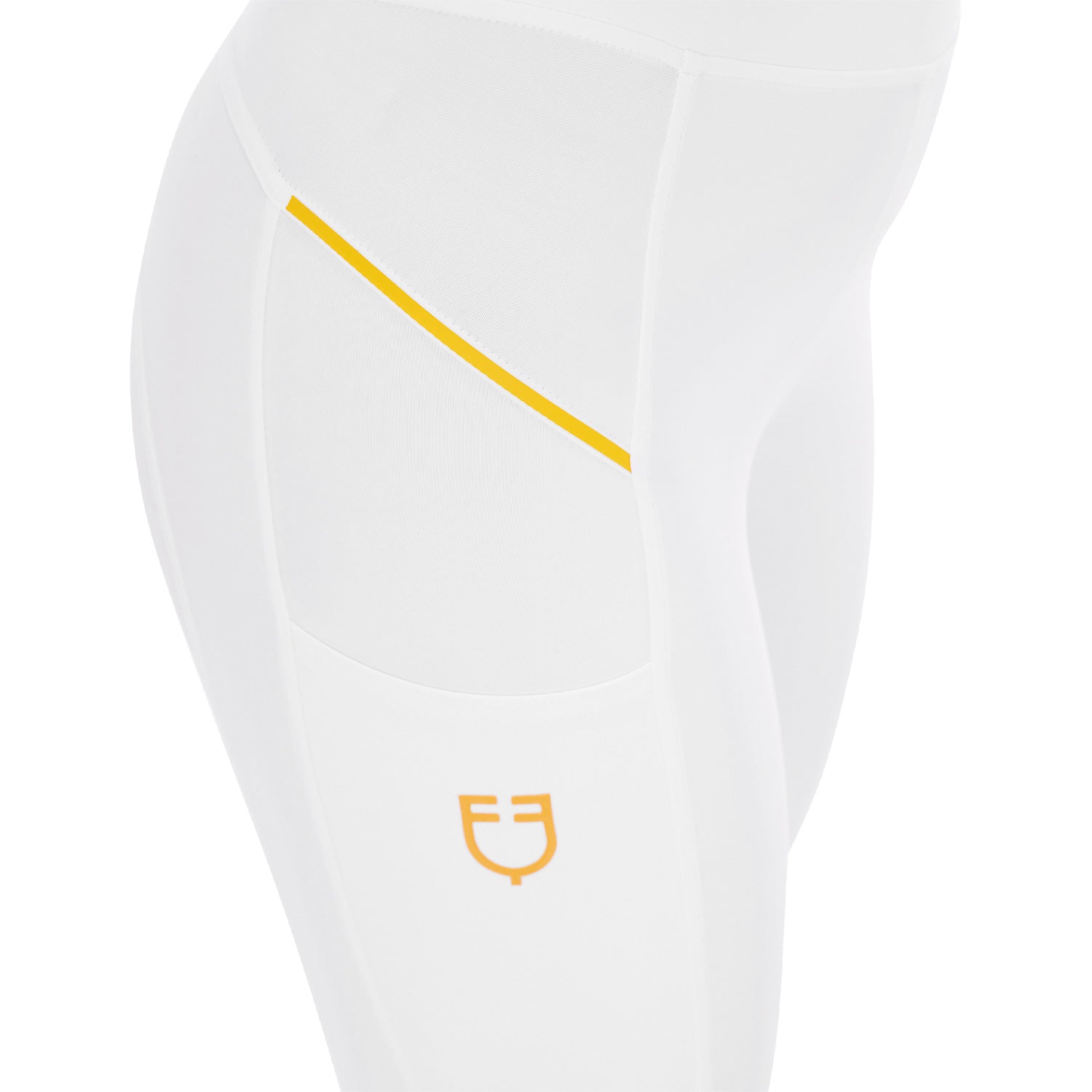 Equestro women's micro mesh leggings - Colore WHITE