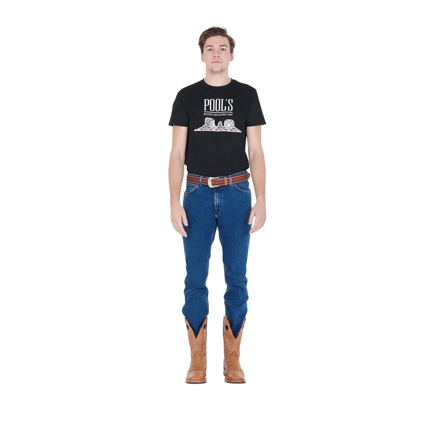 Pool's monument valley man cotton t-shirt - Colore BLACK