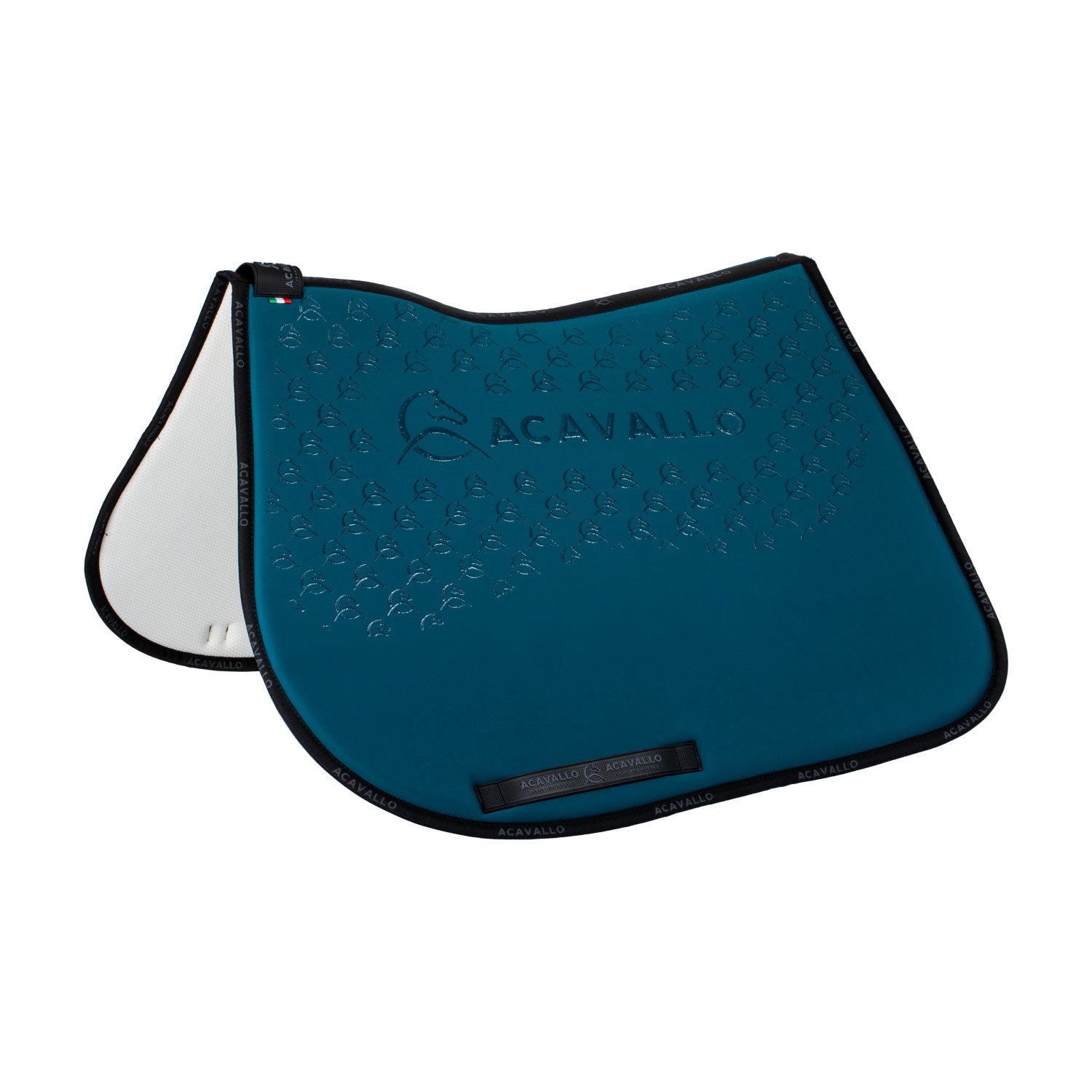 Acavallo jumping pad w/gel grip & bamboo fiber underside - Colore PETROL/BLACK