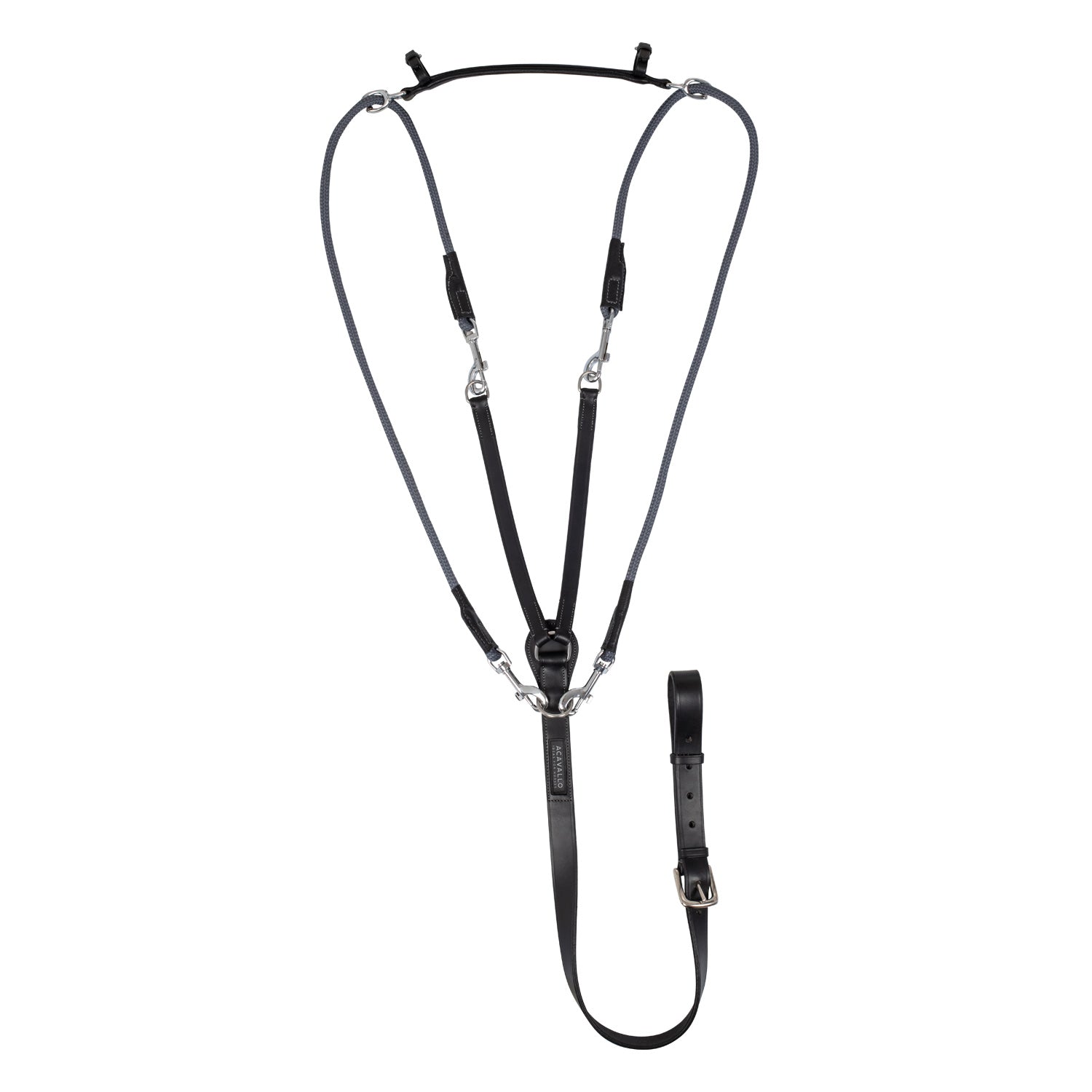 Acavallo italian leather and round nylon chambon - neutra