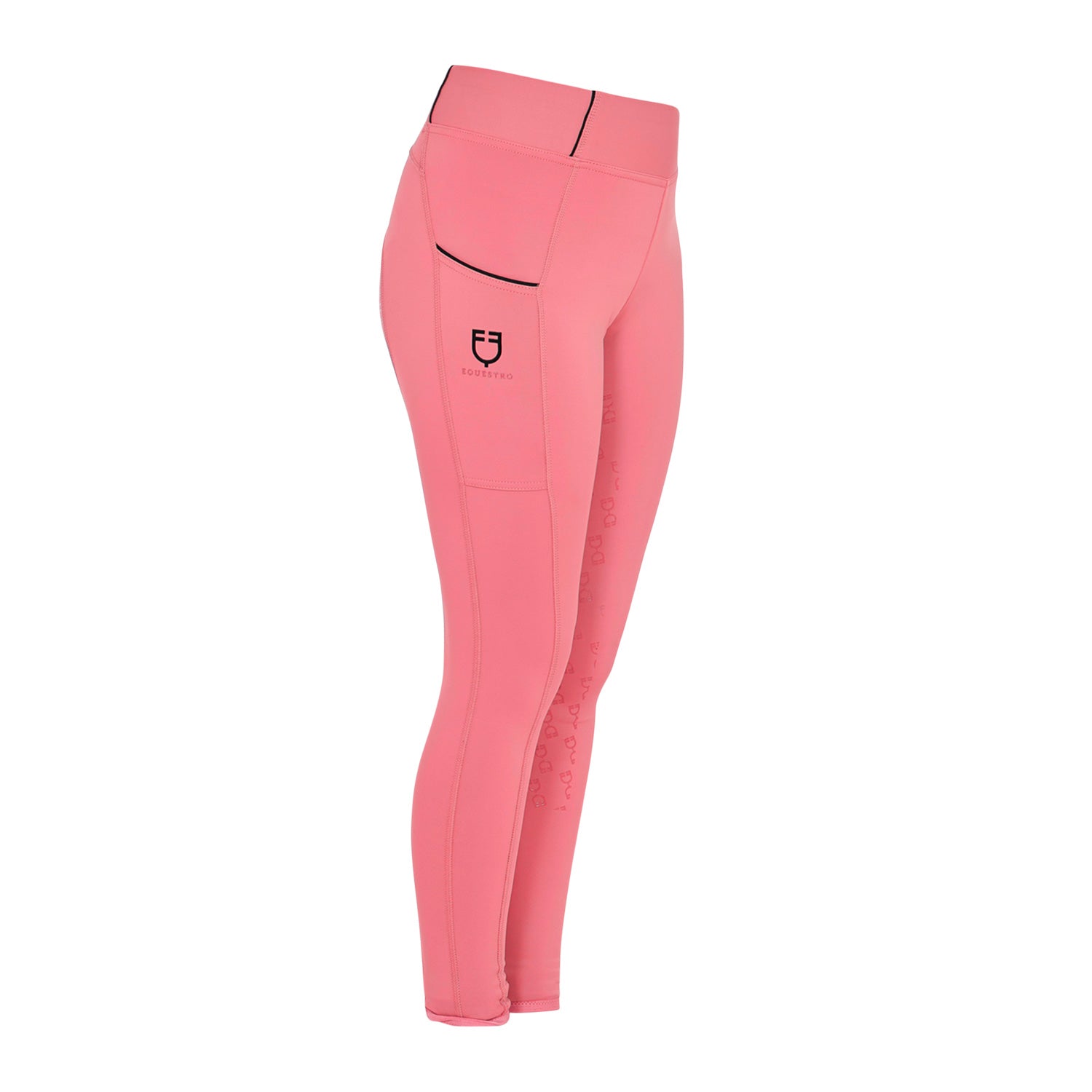 Equestro junior ss22 leggins - Colore SUN KISSED CORAL (17-1736)