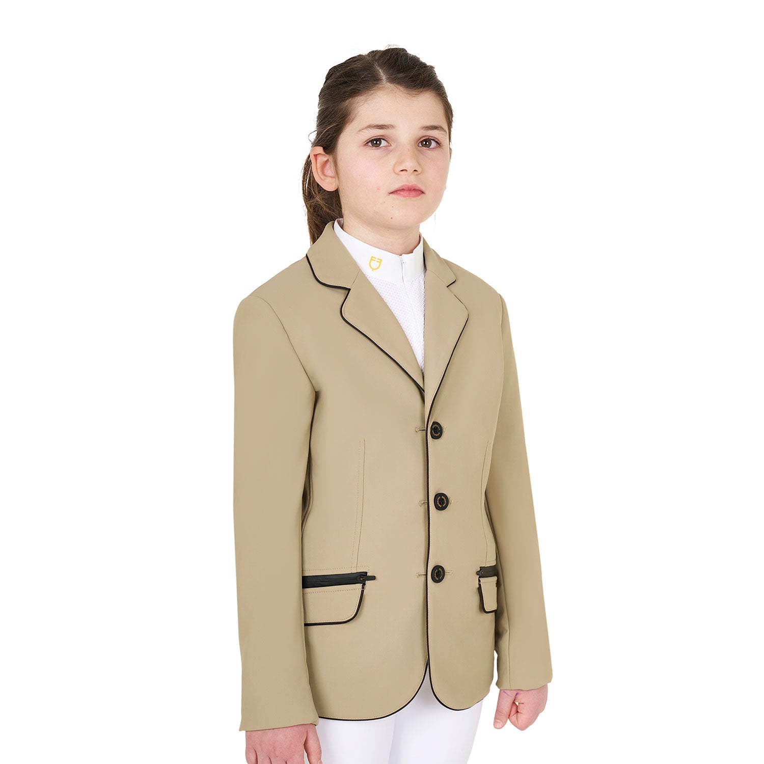 Equestro girl's technical competition riding jacket tecno stretch - Colore INCENSE (16-1010)