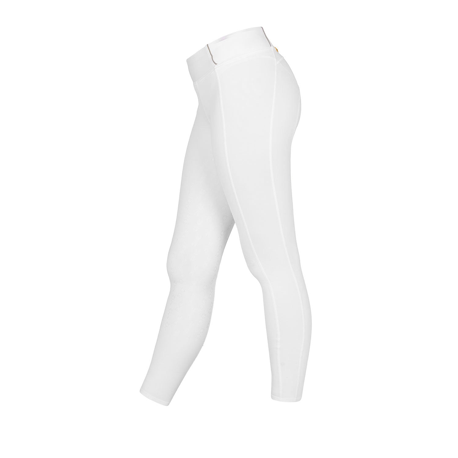 Equestro junior ss22 leggins - Colore WHITE/OXFORD TAN (15-1306)
