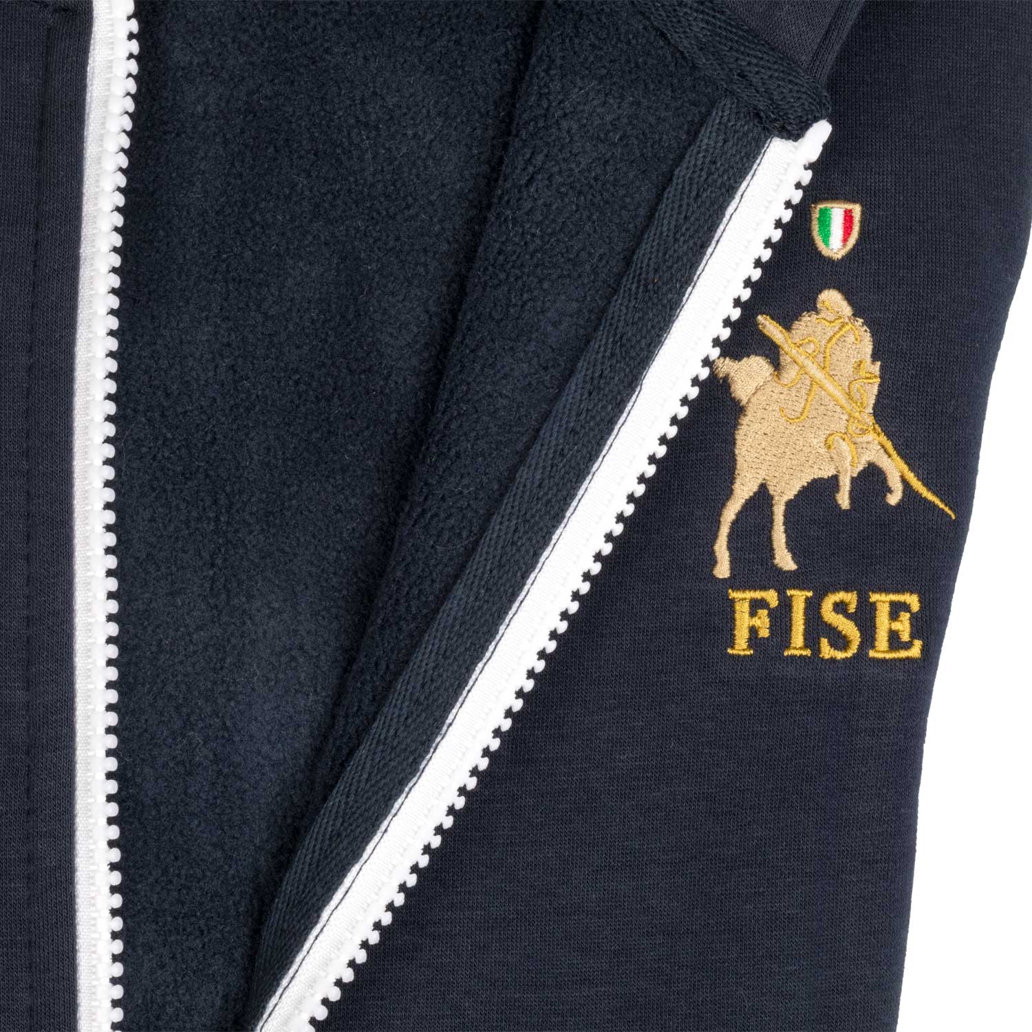 Equestro men's basic fleece hoodie equestroxfise - Colore NAVY BLAZER (19-3923)