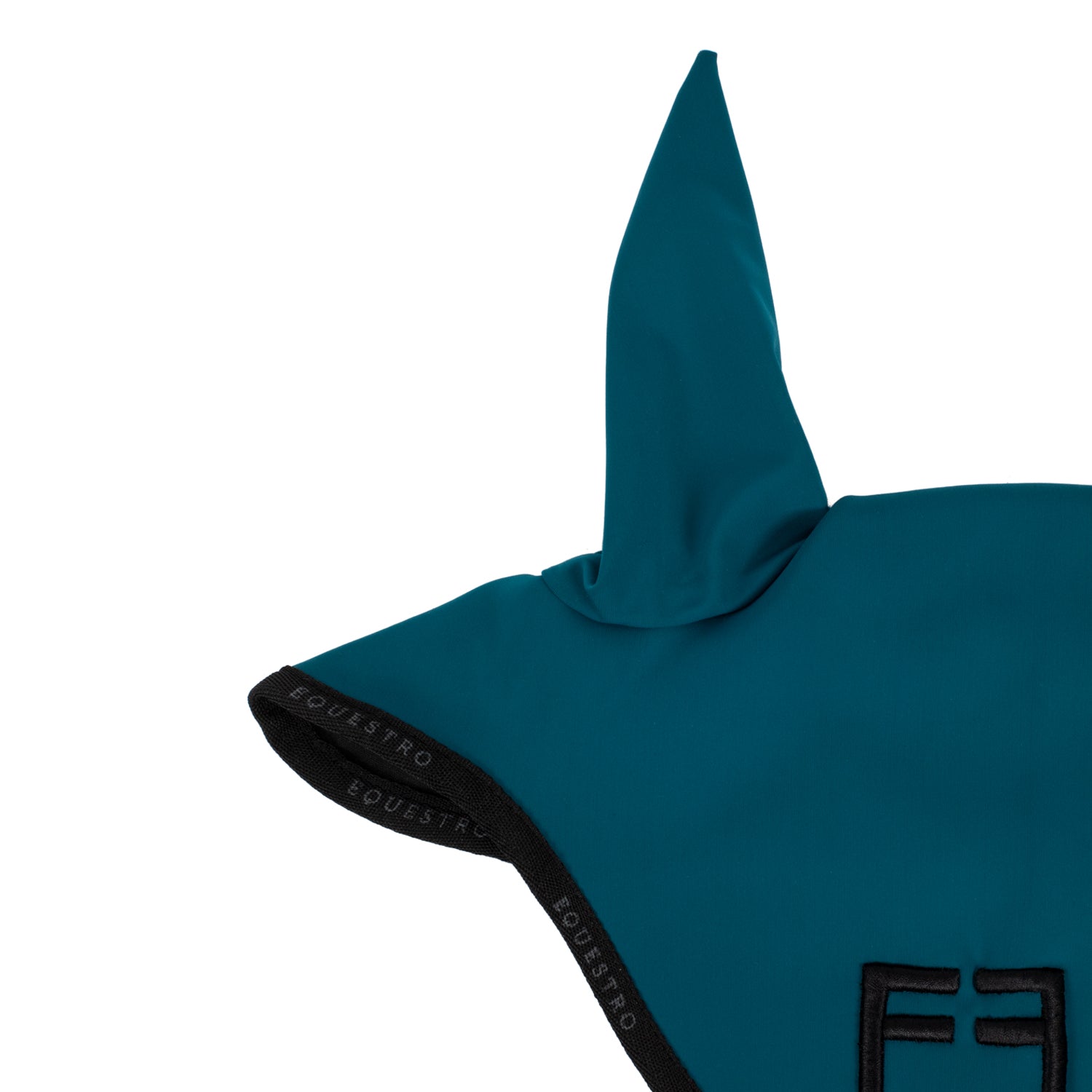 Equestro cuffietta modello gp con logo - Colore PETROL/BLACK