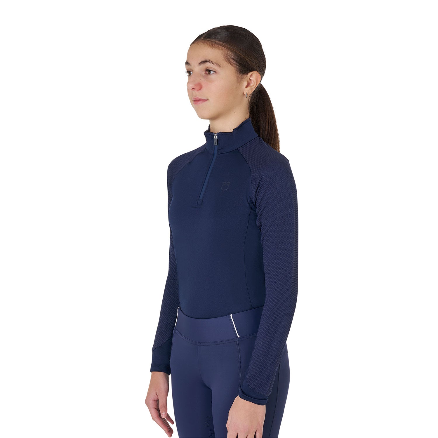 Equestro kid's technical fabric base layer - Colore NAVY BLAZER (19-3923)/NAVY BLAZER (19-3923)