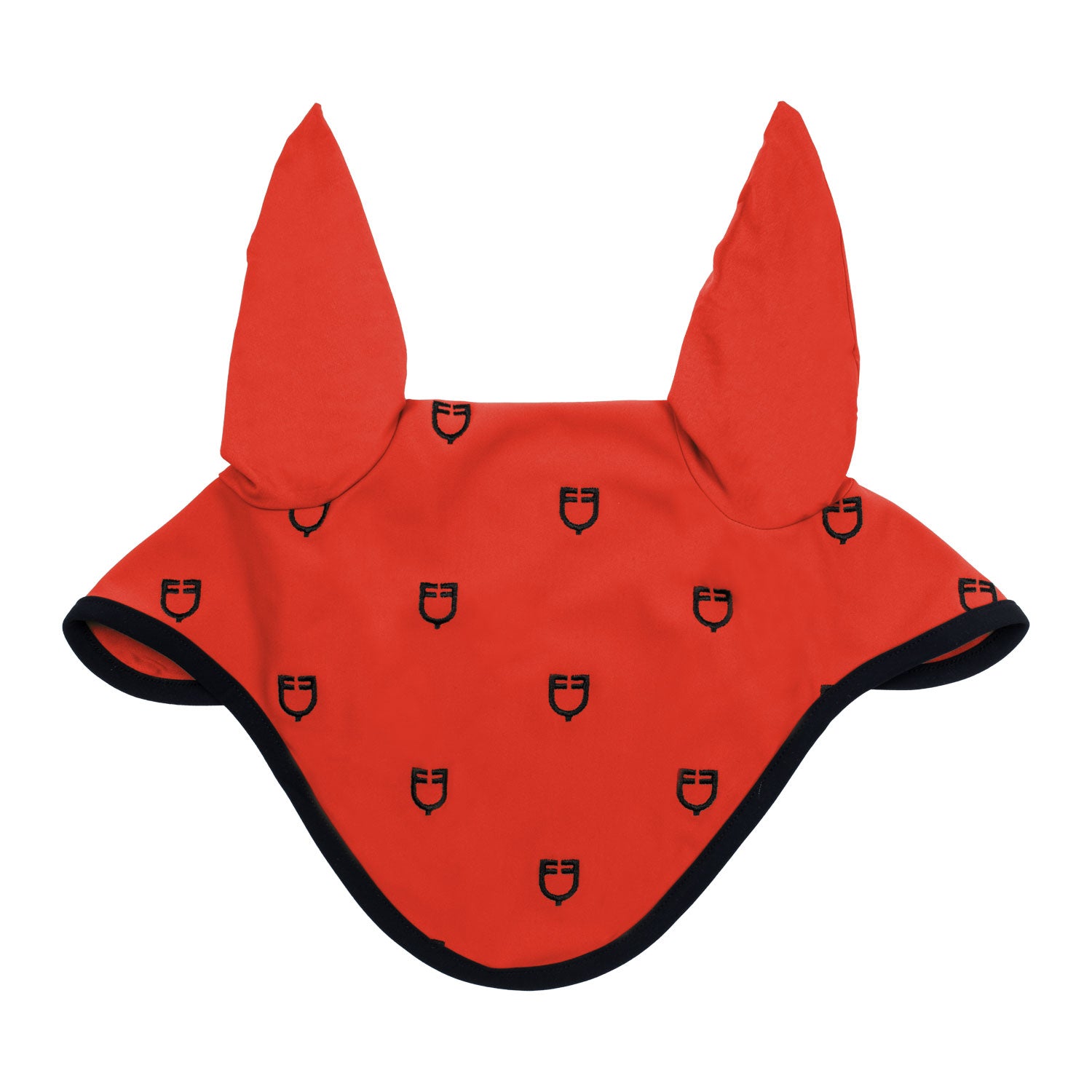 Equestro cuffietta equestro multilogo in tessuto tecnico black line edition - Colore RED/BLACK