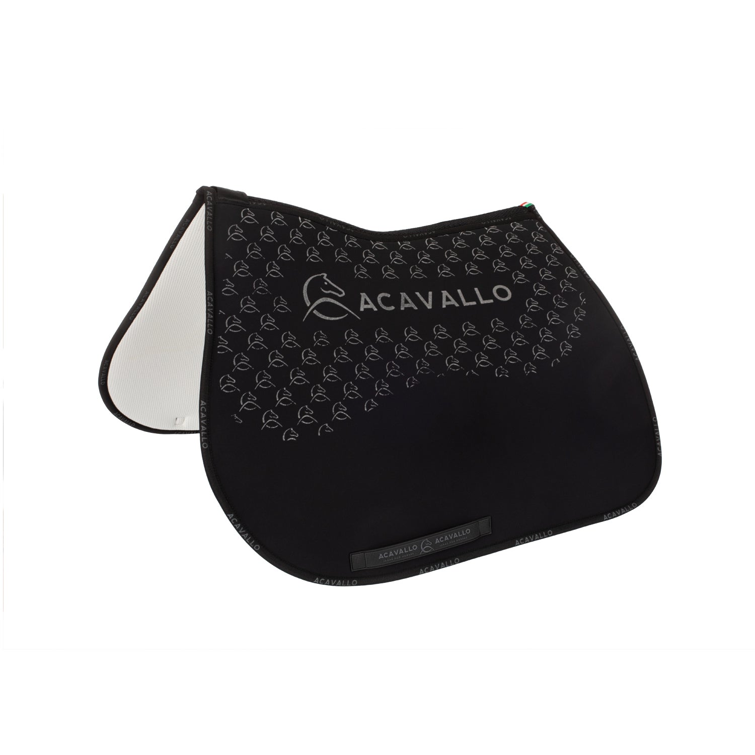 Acavallo jumping pad w/gel grip & bamboo fiber underside - Colore BLACK/BLACK