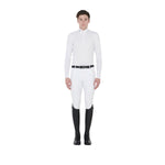 Equestro polo uomo manica lunga modello "nestor" - Colore WHITE