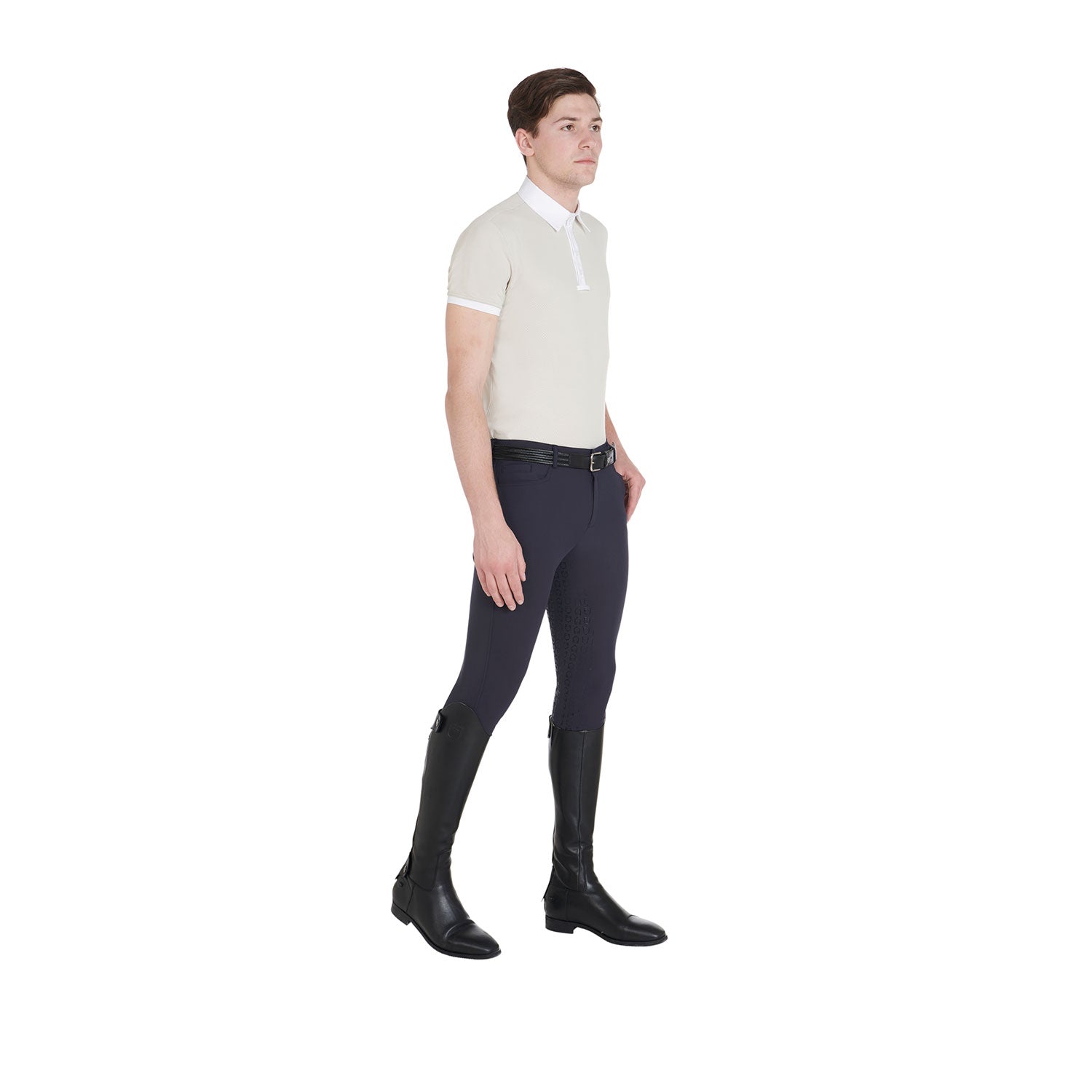 Equestro pantaloni equestro uomo modello aria full grip - Colore NAVY