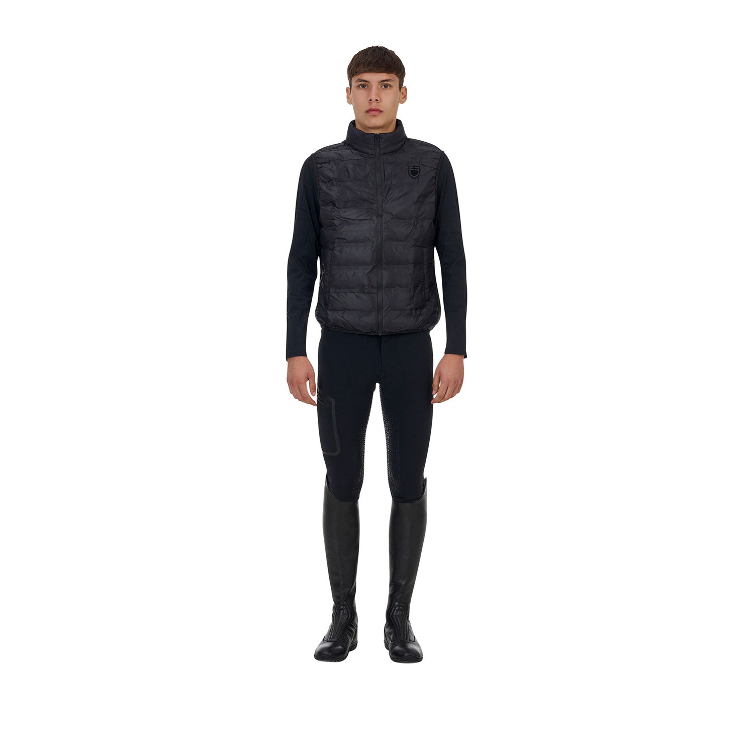 Equestro men's ridertechnology nylon vest - Colore BLACK