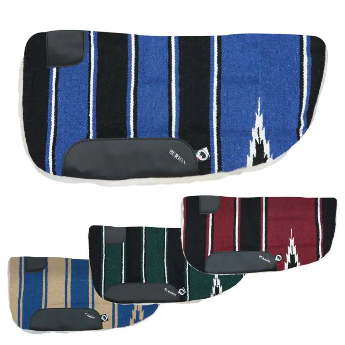 Sottosella western Barrel imbottito, tessuto navajo e lana Burioni
