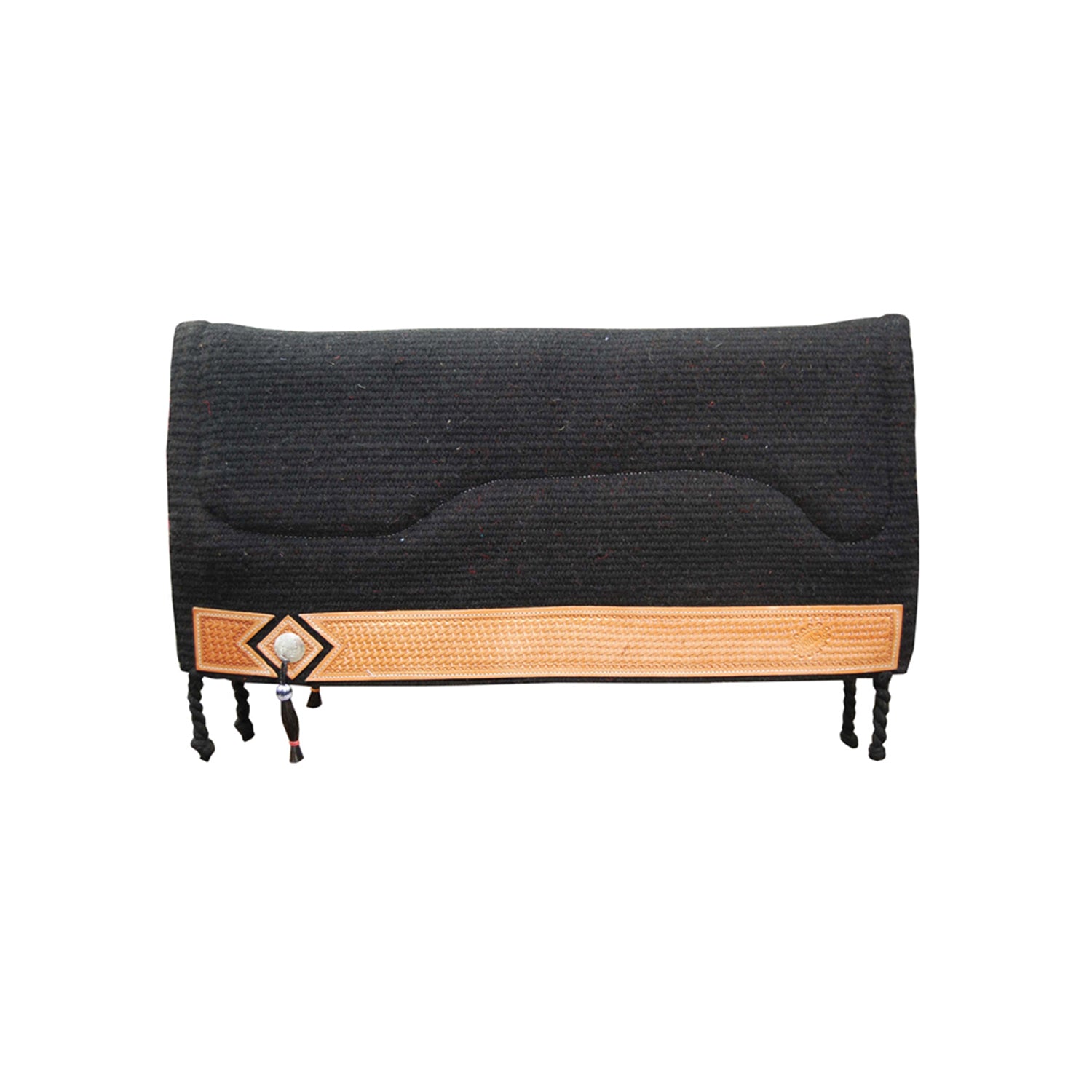 Pool's sottosella western show alpaca barbwire - Colore BLACK