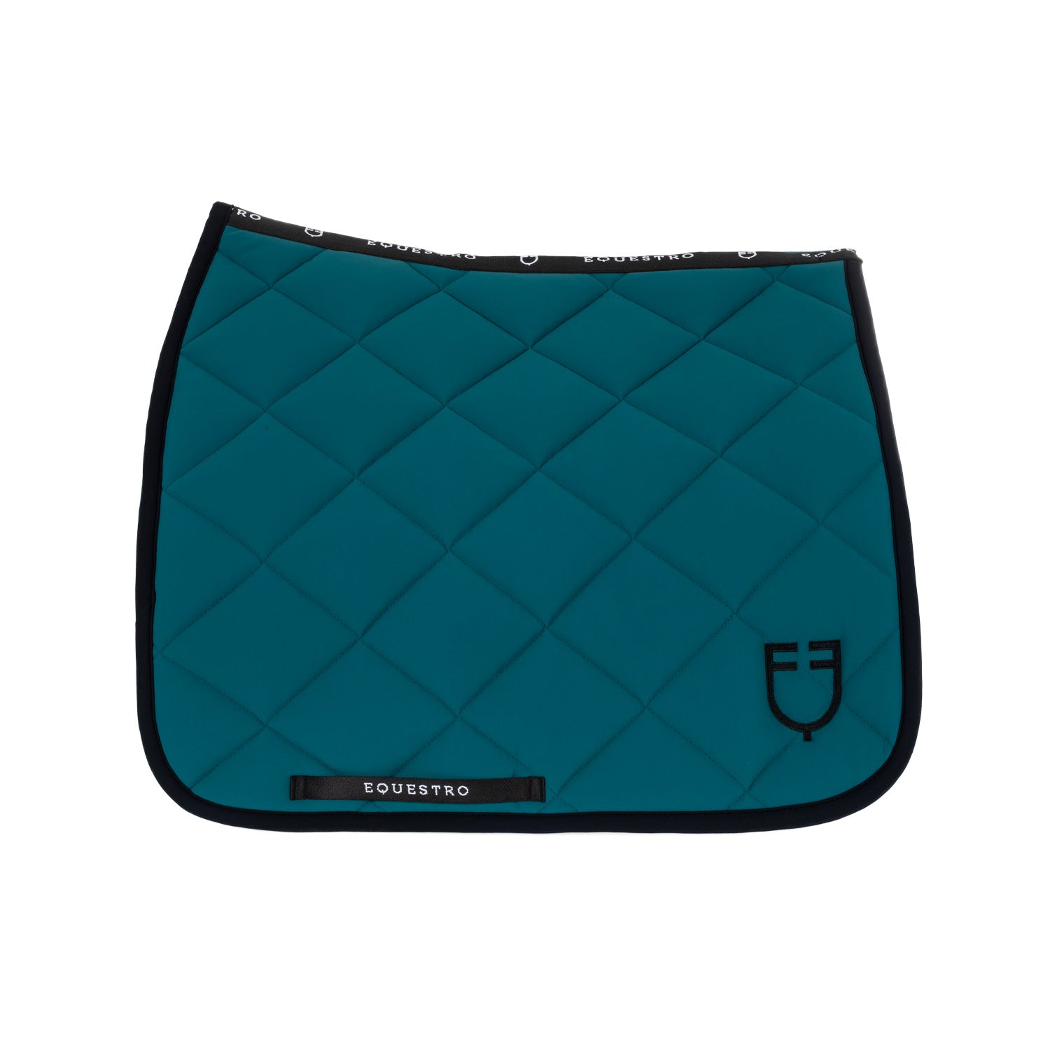 Equestro sottosella dressage equestro in tessuto tecnico black line edition - Colore PETROL (548C)