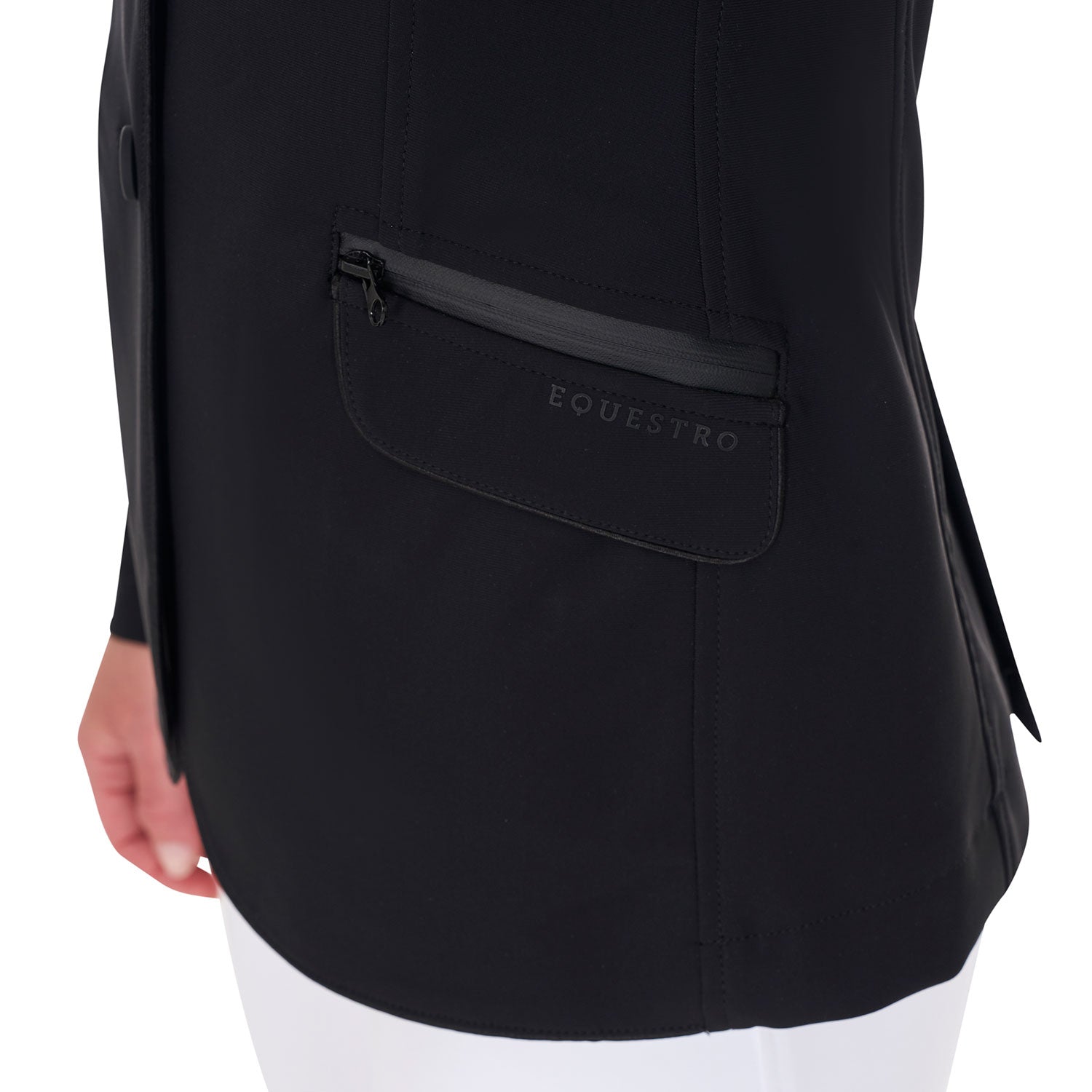 Equestro technical woman riding jacket 1/2 mesh - Colore BLACK