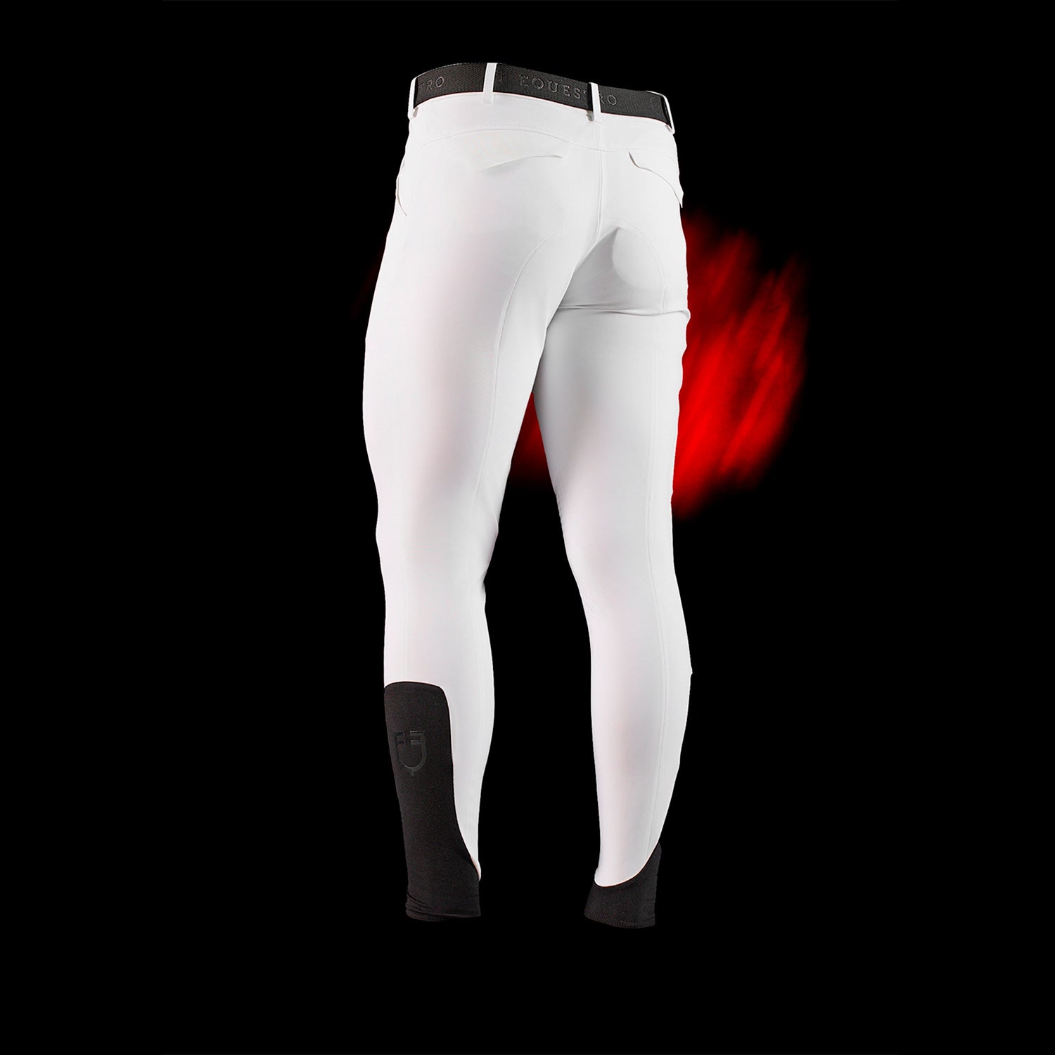 Equestro men's ridertechnology jumping breeches - Colore WHITE