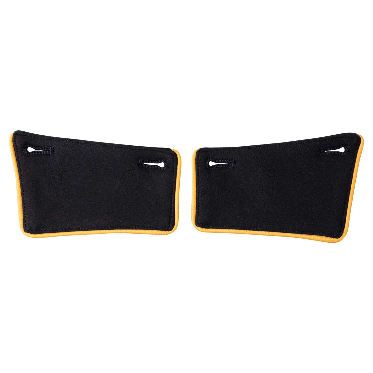 Equestro women's yellow piping tailcoat flap (2pcs) - Colore BLACK