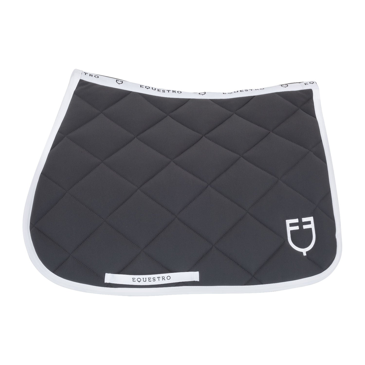 Equestro sottosella jumping equestro in tessuto tecnico white line edition - Colore ASPHALT (19-0201)