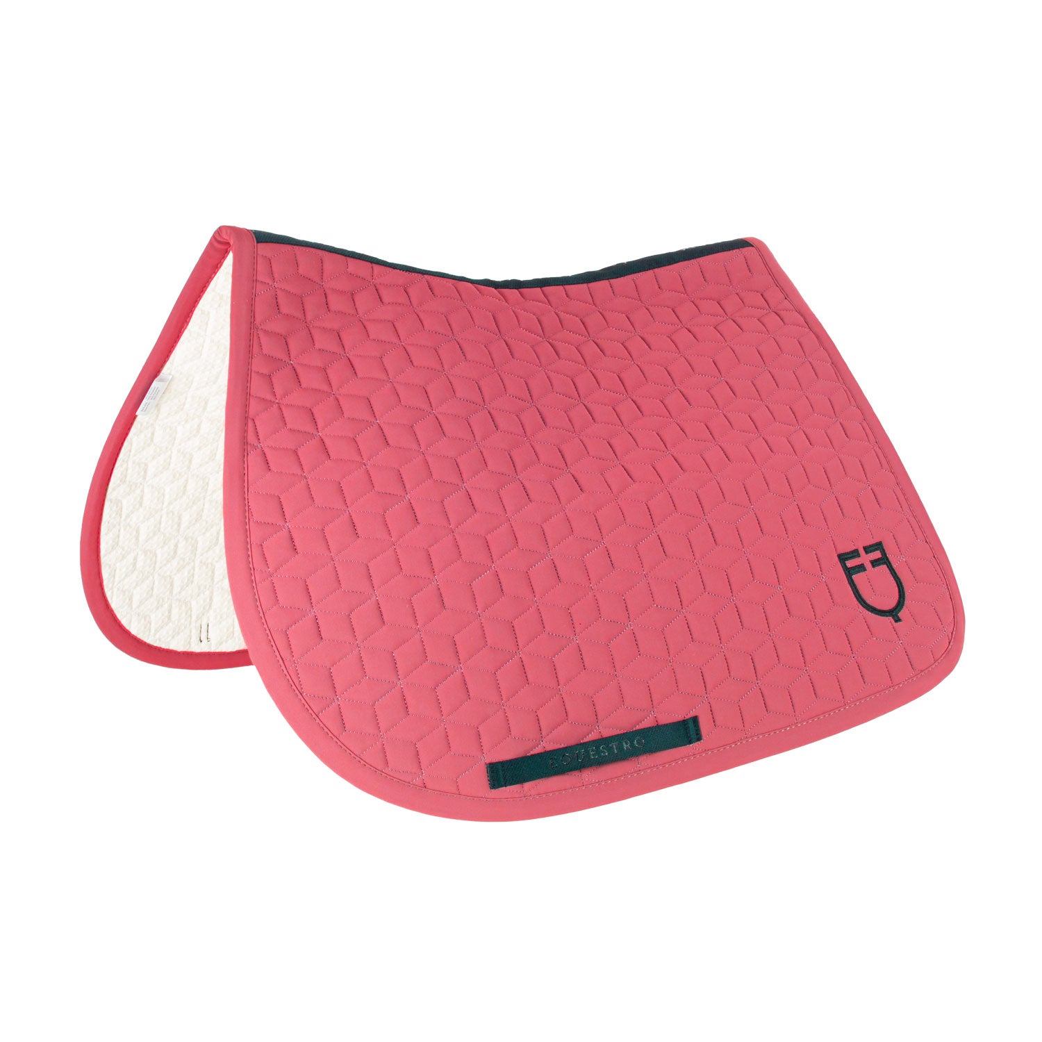 Equestro cube quilting jumping saddle pad - neutra