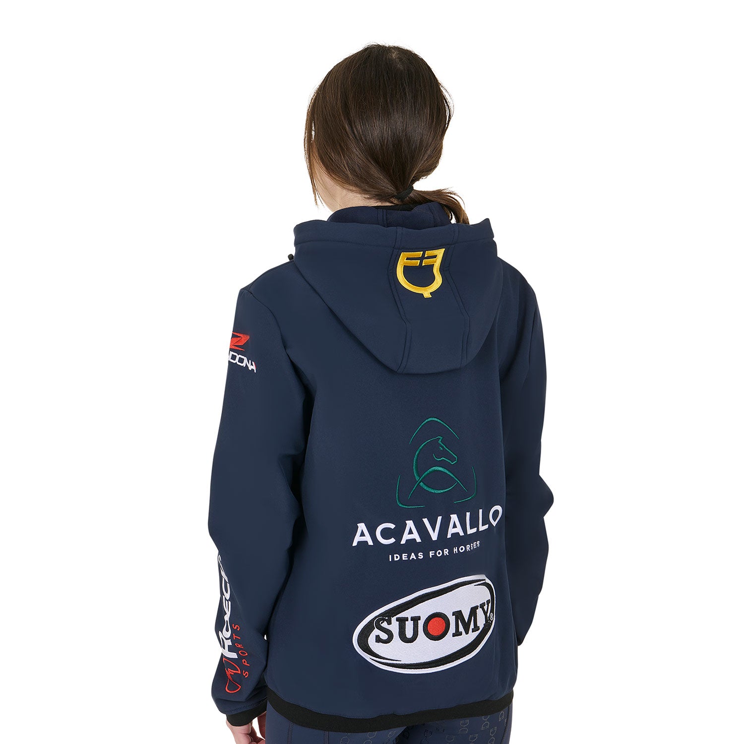 Equestro new style multilogo softshell - Colore NAVY BLAZER (19-3923)