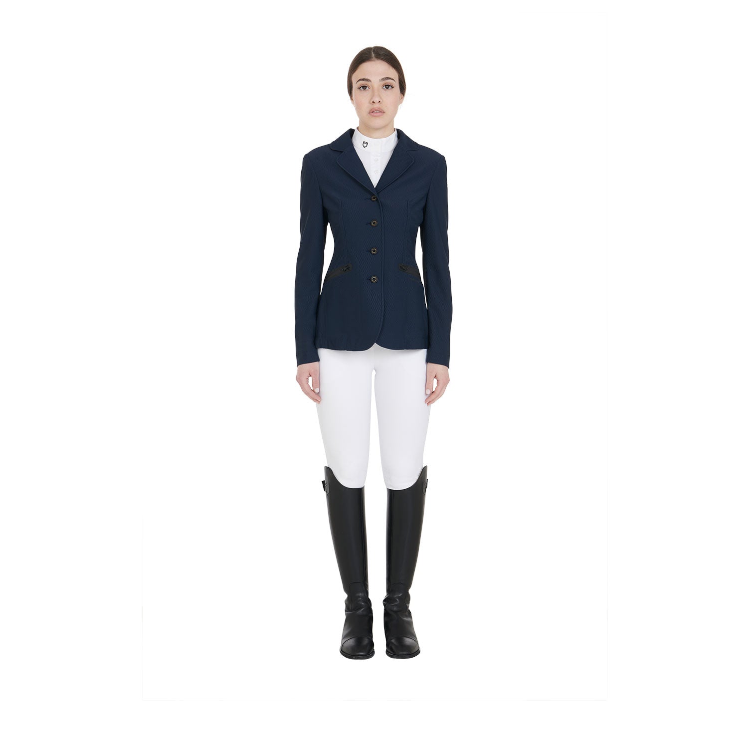 Equestro perforated woman riding jacket - Colore NAVY