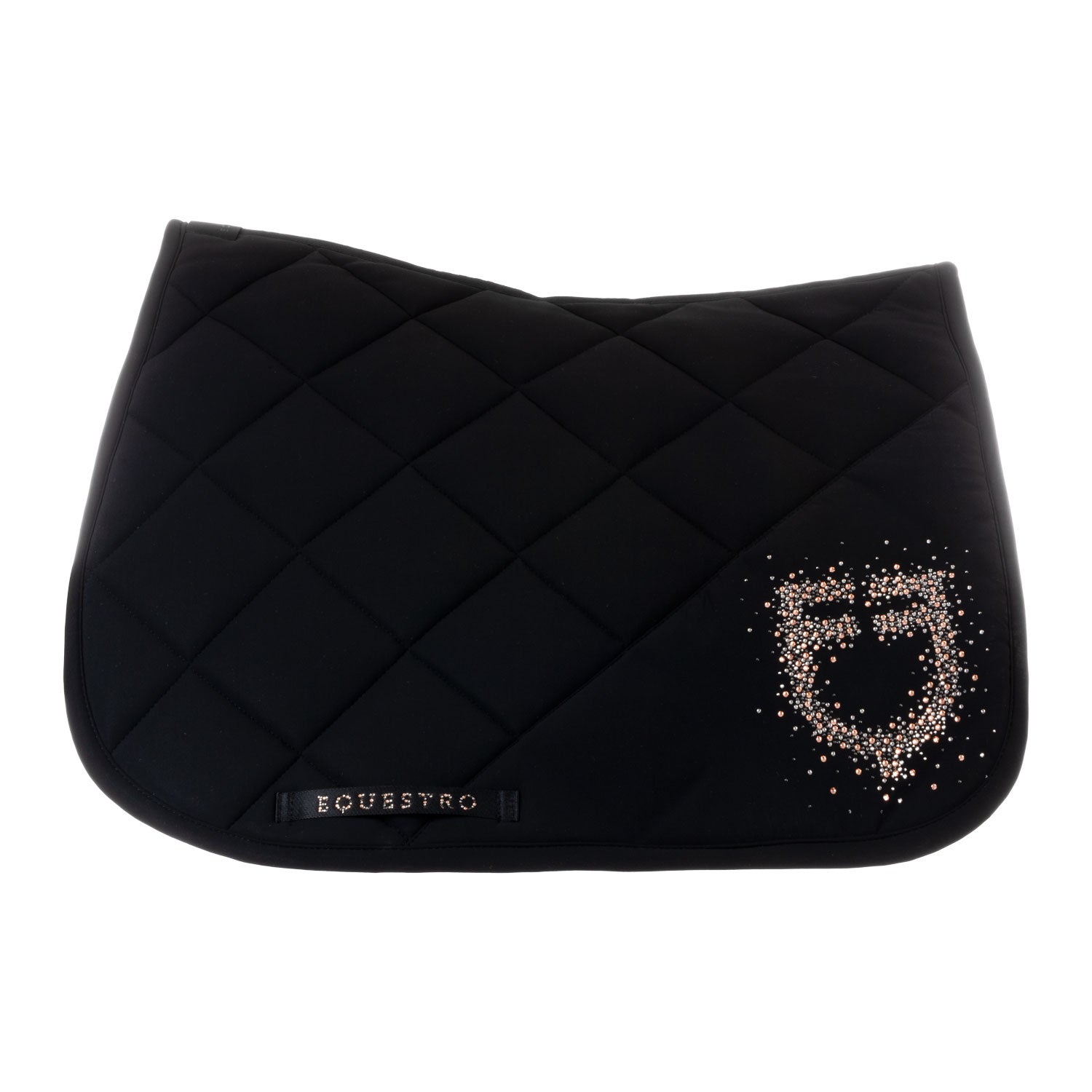 Equestro stones edition jumping saddle pad - Colore BLACK