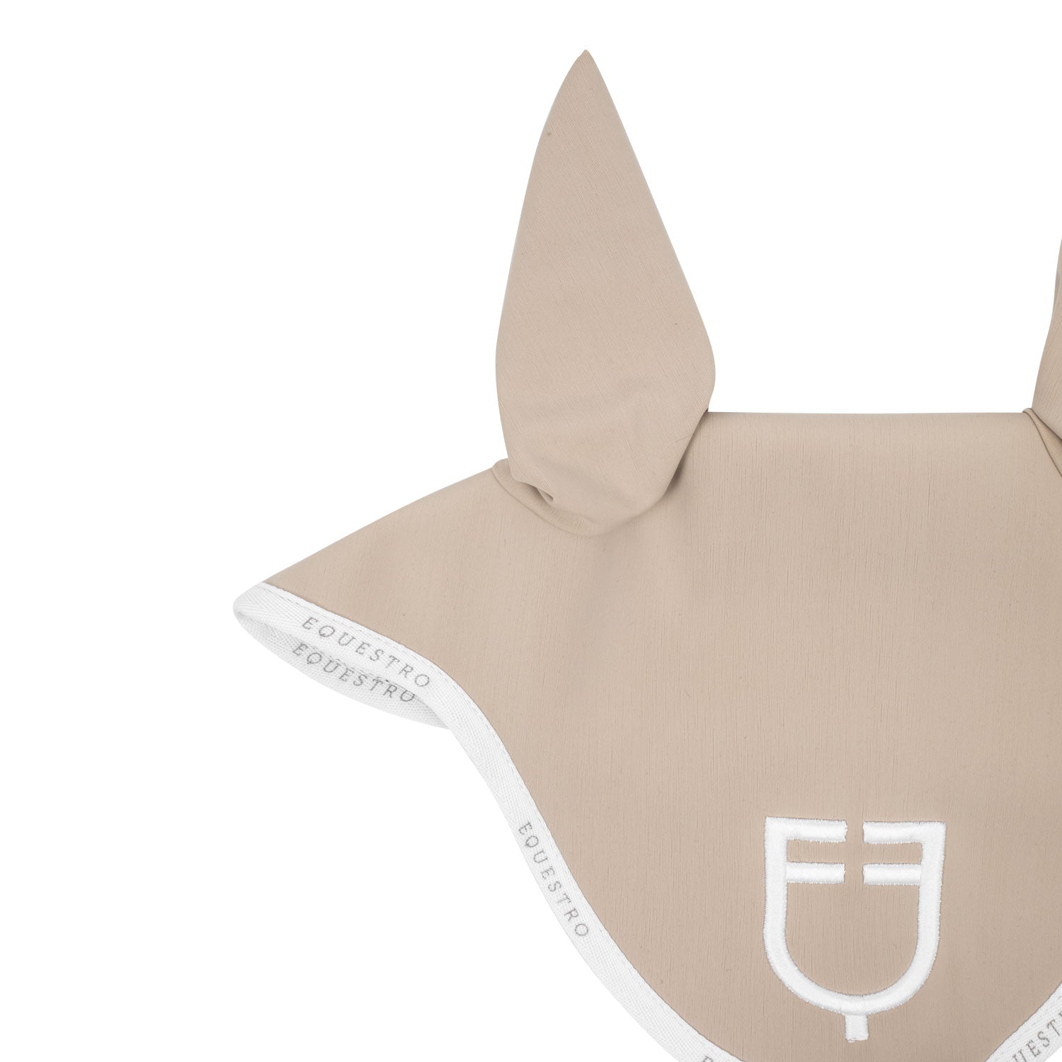Equestro cuffietta modello gp con logo - Colore SAND/WHITE