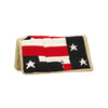Burioni sottosella western  navajo/ usa flag pura lana rialzato garrese aperto - neutra