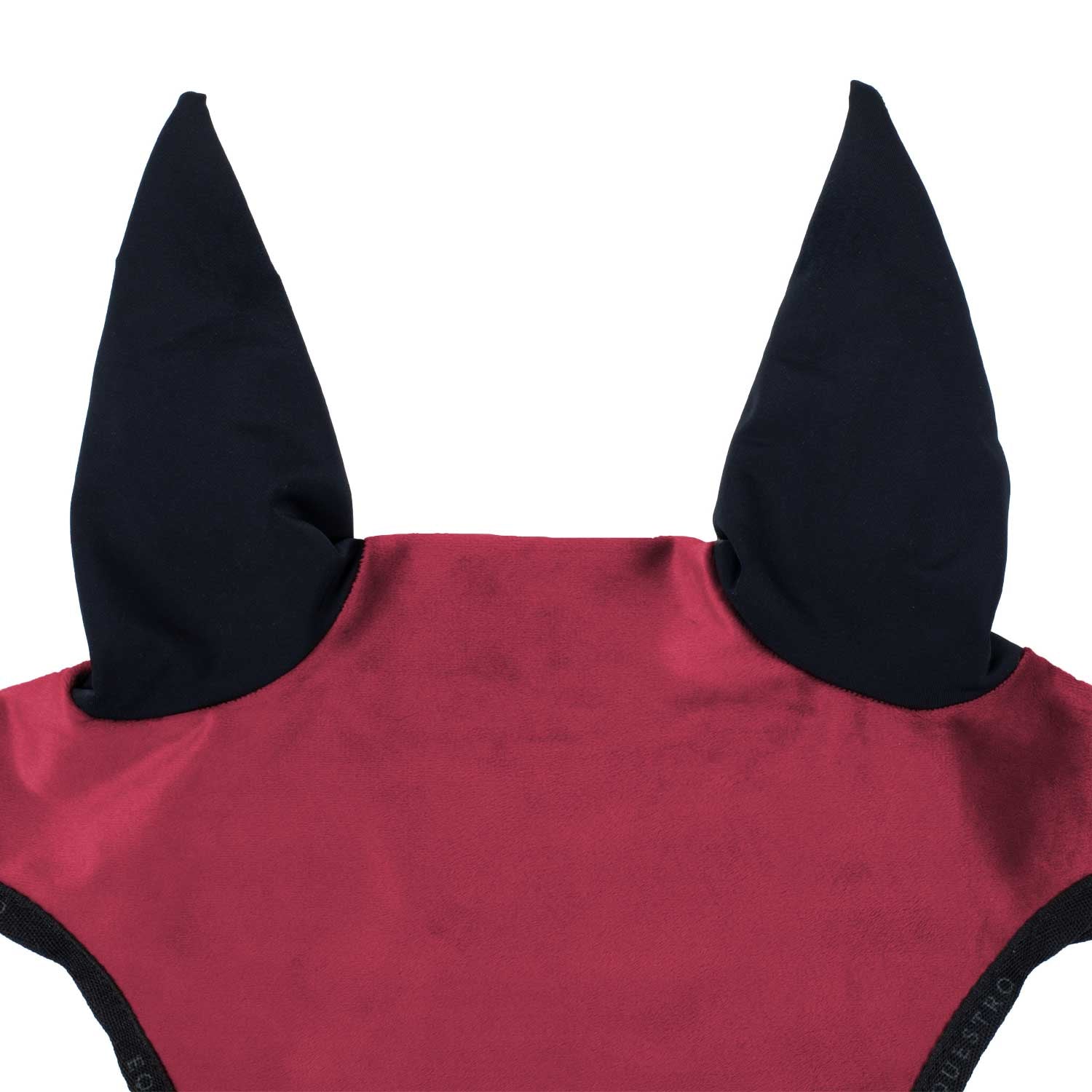 Equestro velvet fly veil - Colore WINE/BLACK