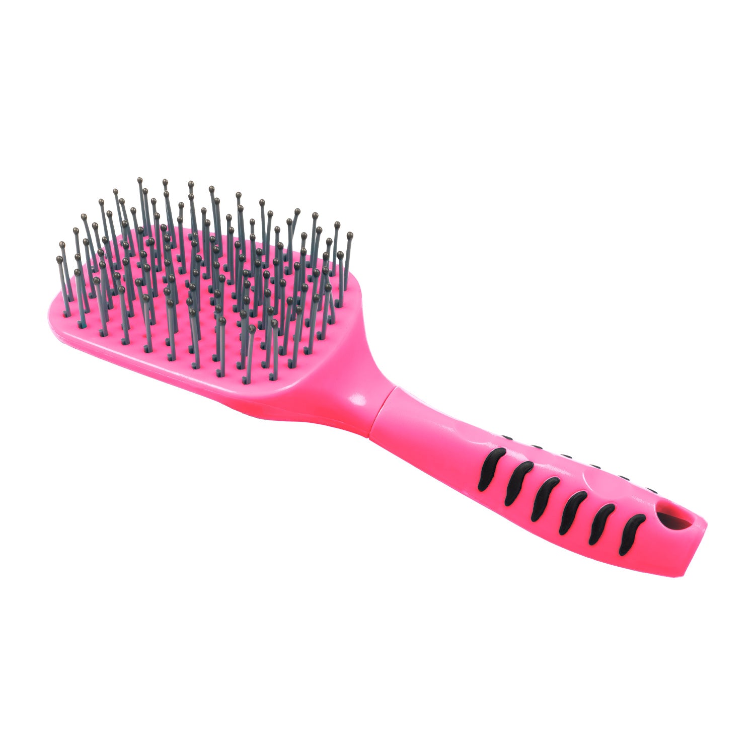 Umbria equitazione spazzola  coda e criniera c/manico ergonomico lime, fuxia , turquoise - neutra