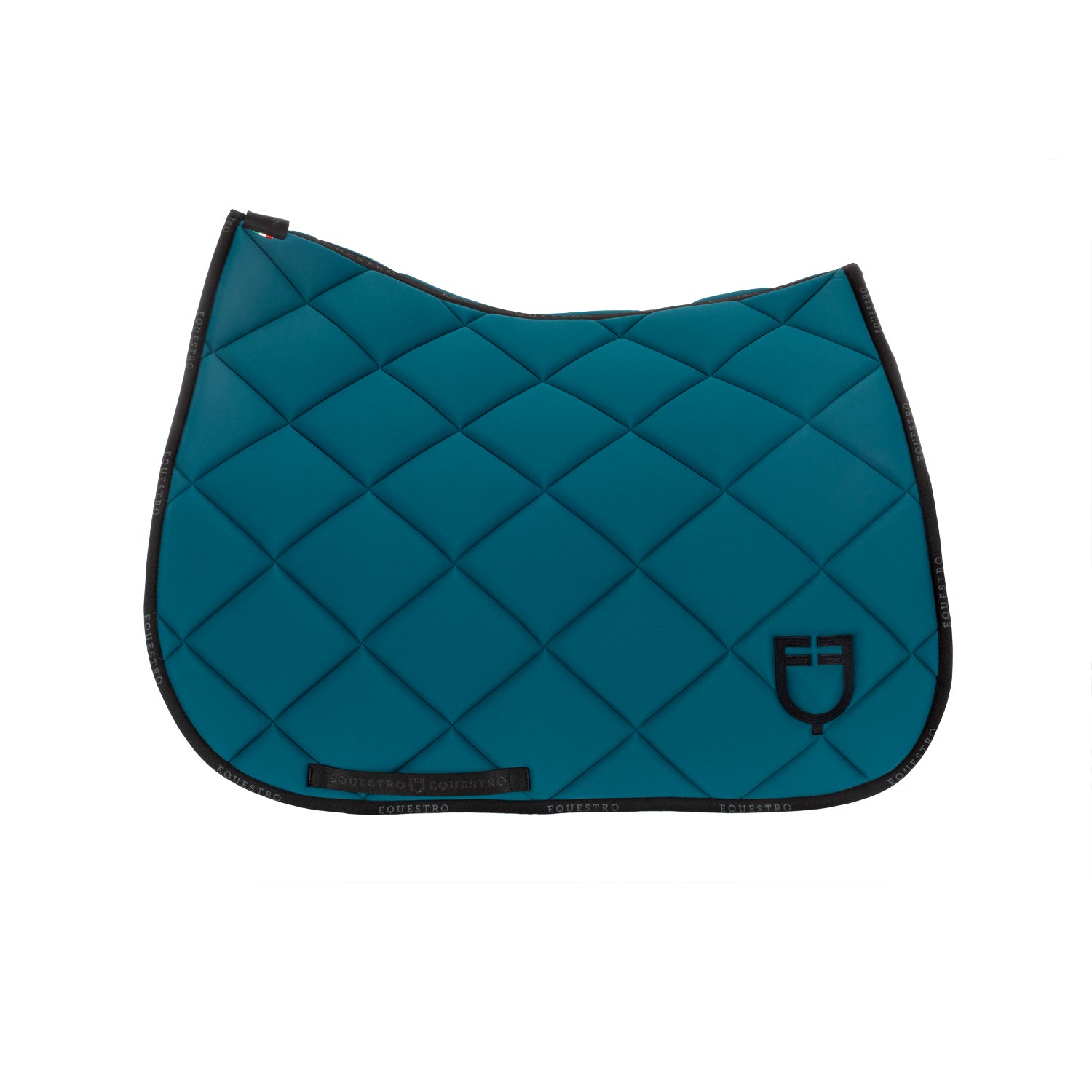 Equestro sottosella da dressage modello gp con logo - Colore PETROL/BLACK