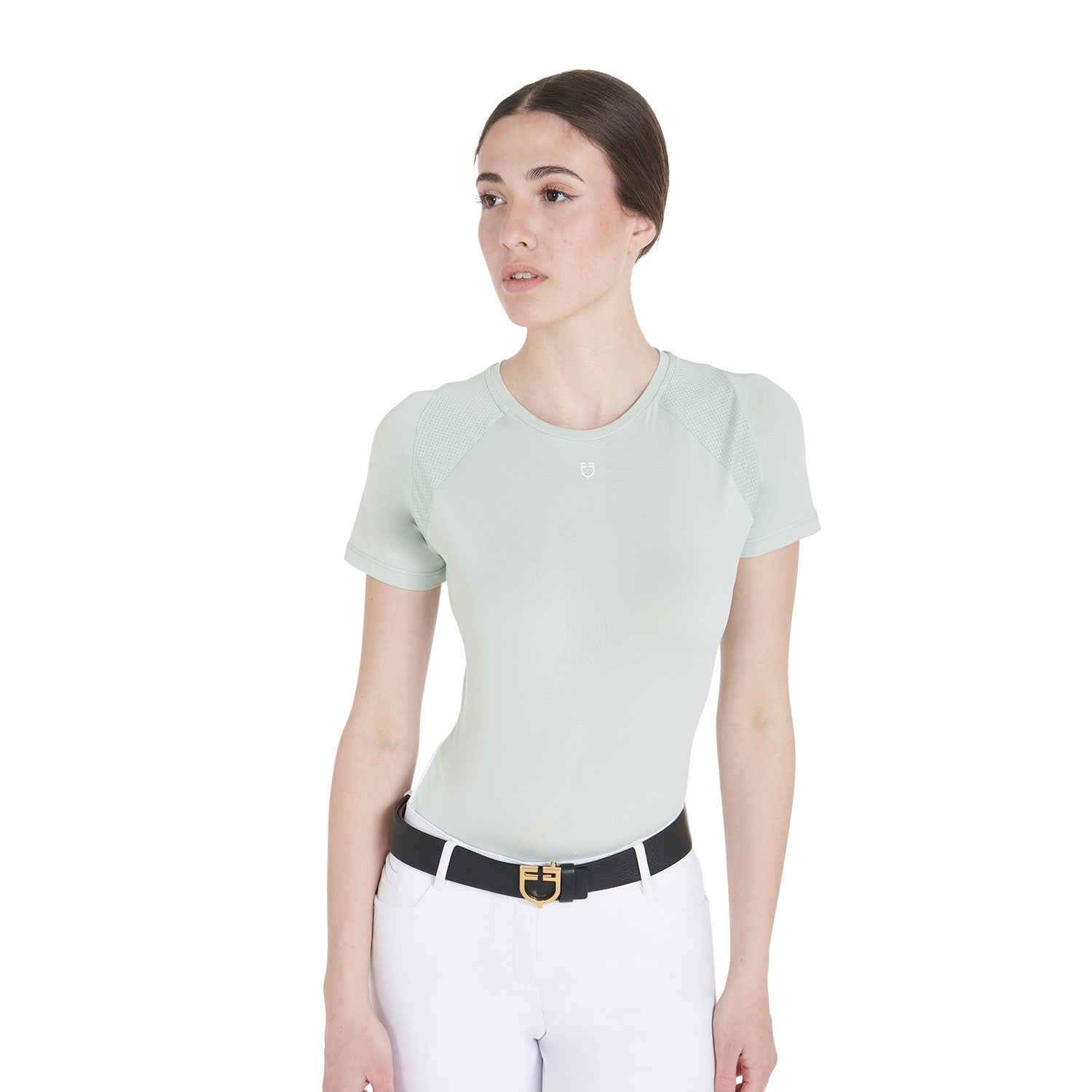 Equestro technical woman training t-shirt - Colore LIGHT GREEN