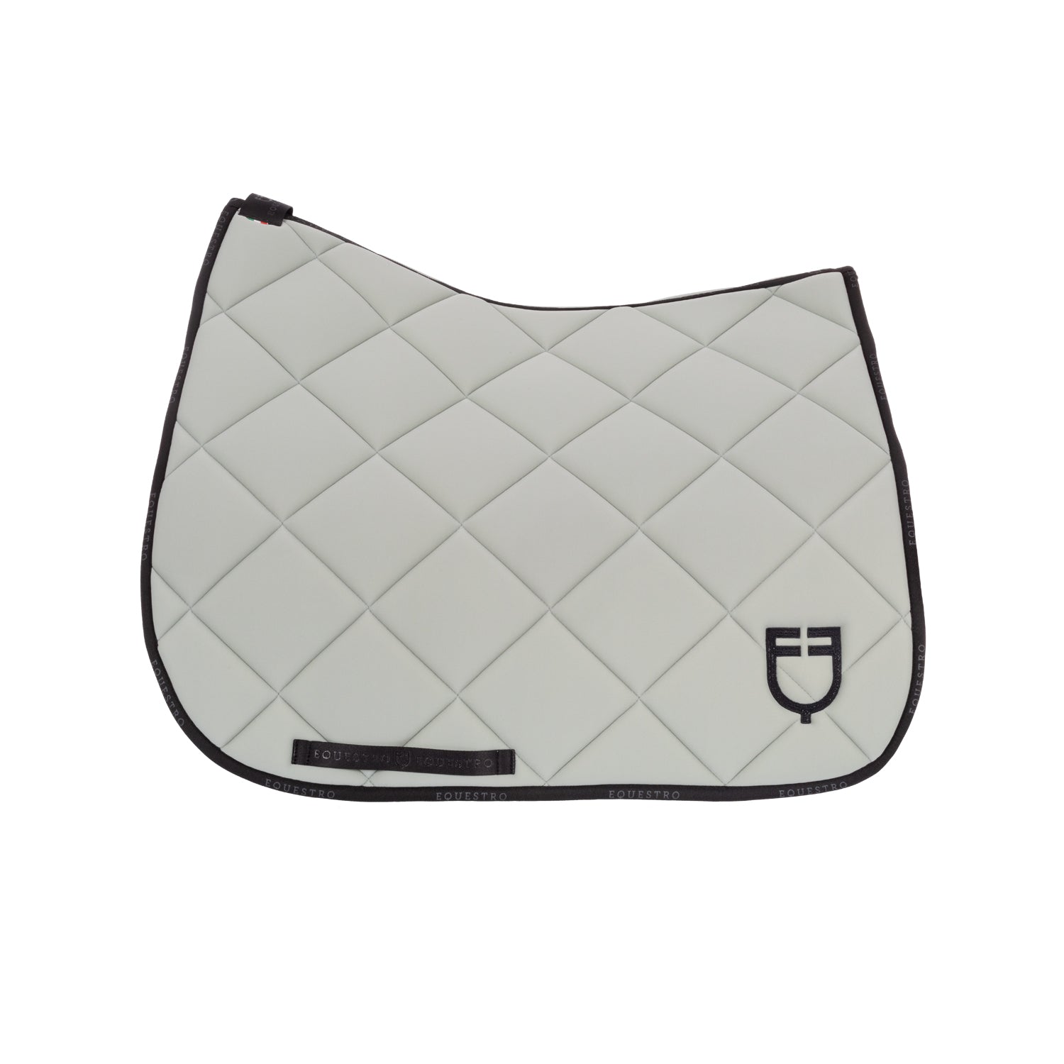 Equestro sottosella da dressage modello gp con logo - Colore LIGHT GREEN/BLACK