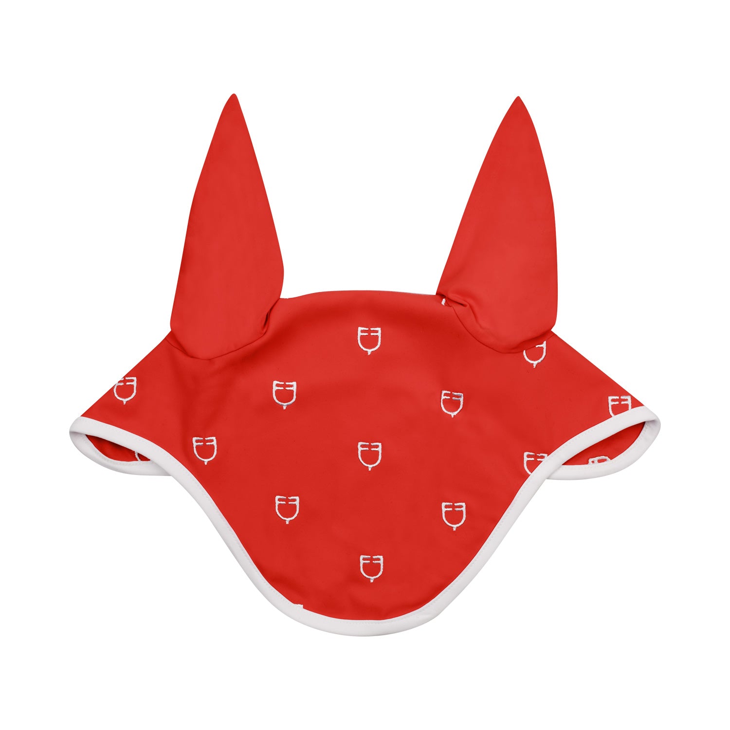 Equestro cuffietta equestro multilogo in tessuto tecnico white line edition - Colore RED
