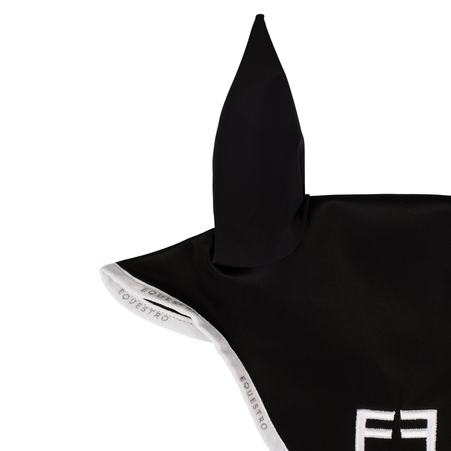 Equestro cuffietta modello gp con logo - Colore BLACK/WHITE