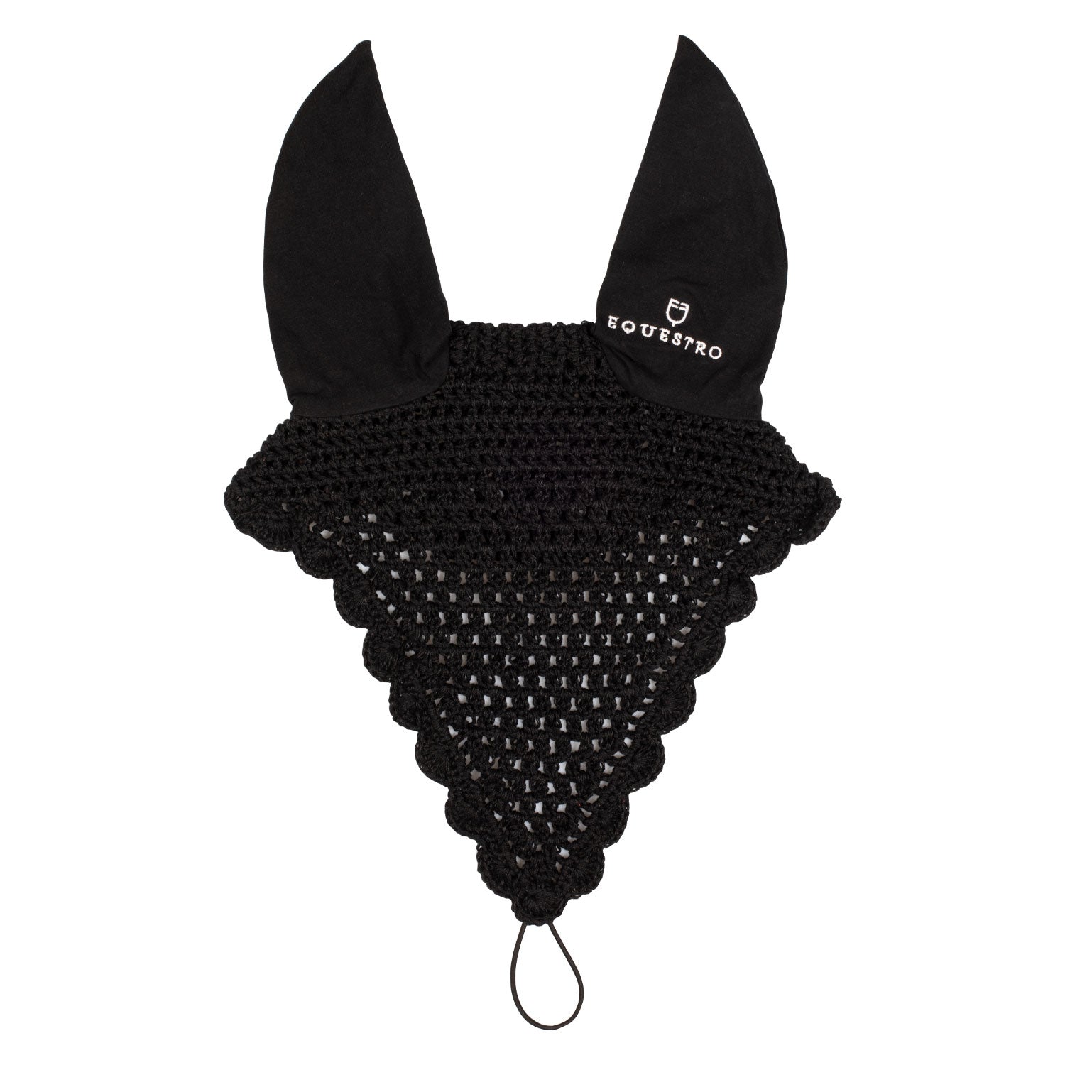 Equestro cuffietta in cotone con attacco al capezzino - Colore BLACK