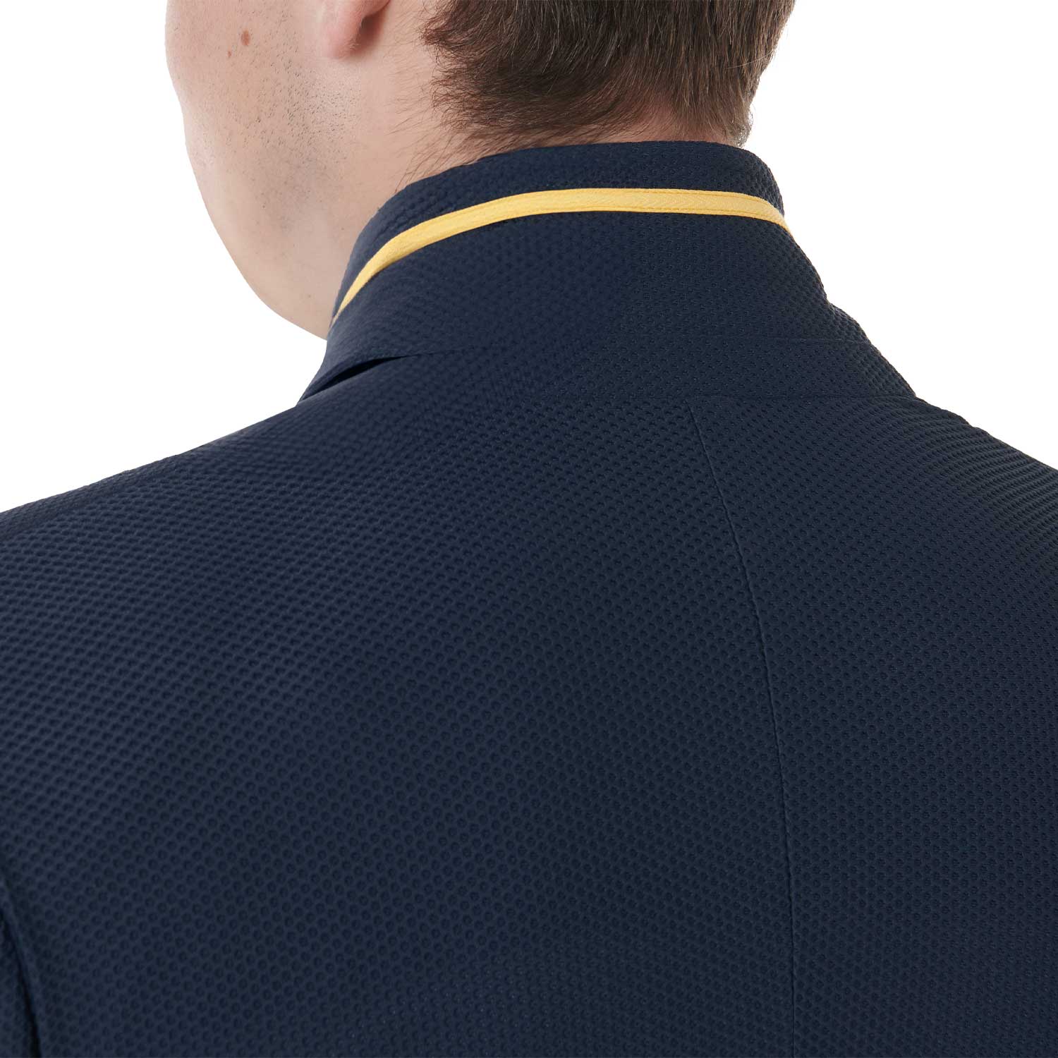 Equestro men's perforated riding jacket - Colore NAVY