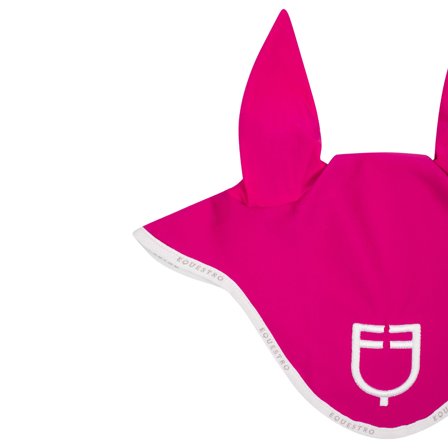 Equestro cuffietta modello gp con logo - Colore FUCSIA/WHITE