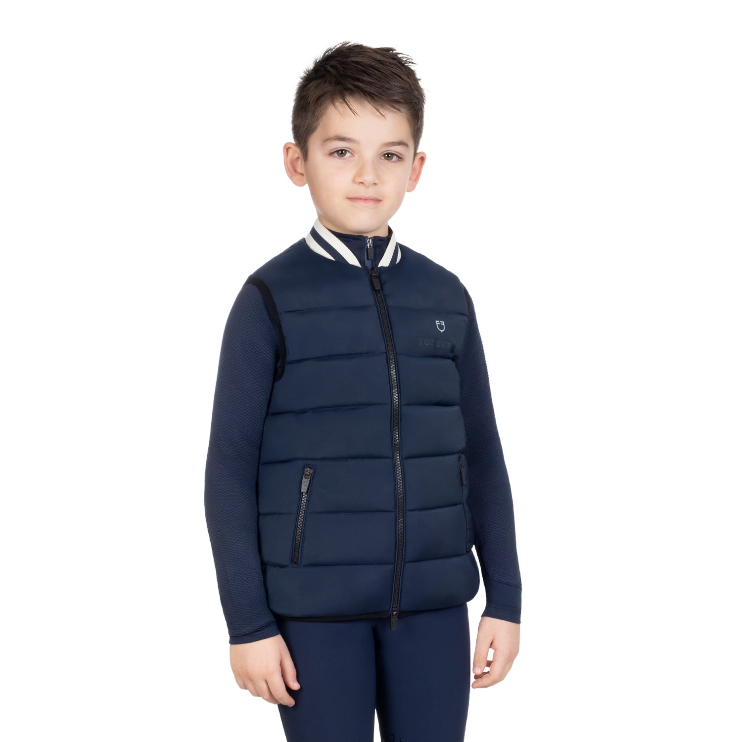 Equestro boy's nylon vest - neutra