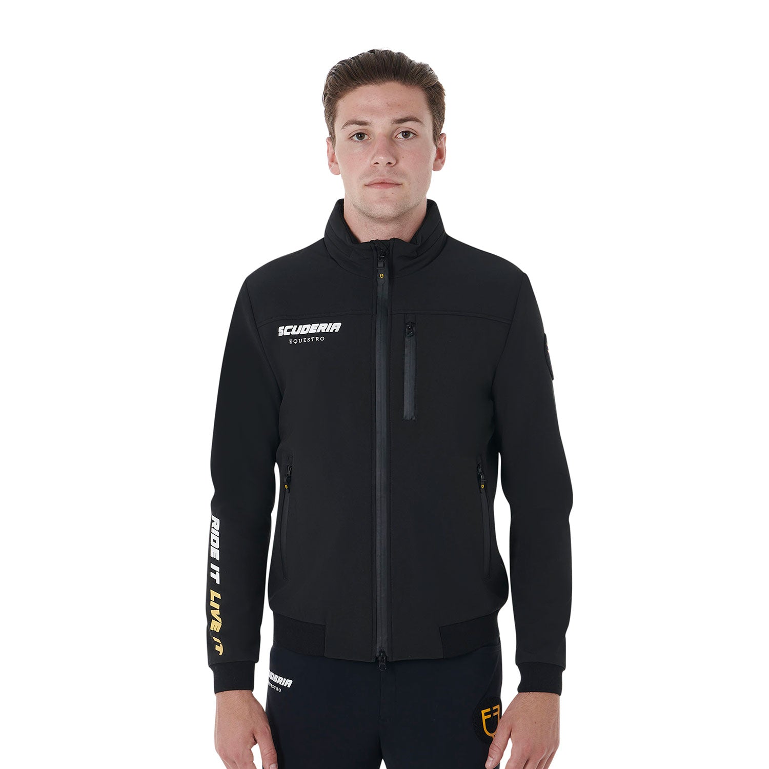Equestro men's scuderia equestro collection bomber - neutra