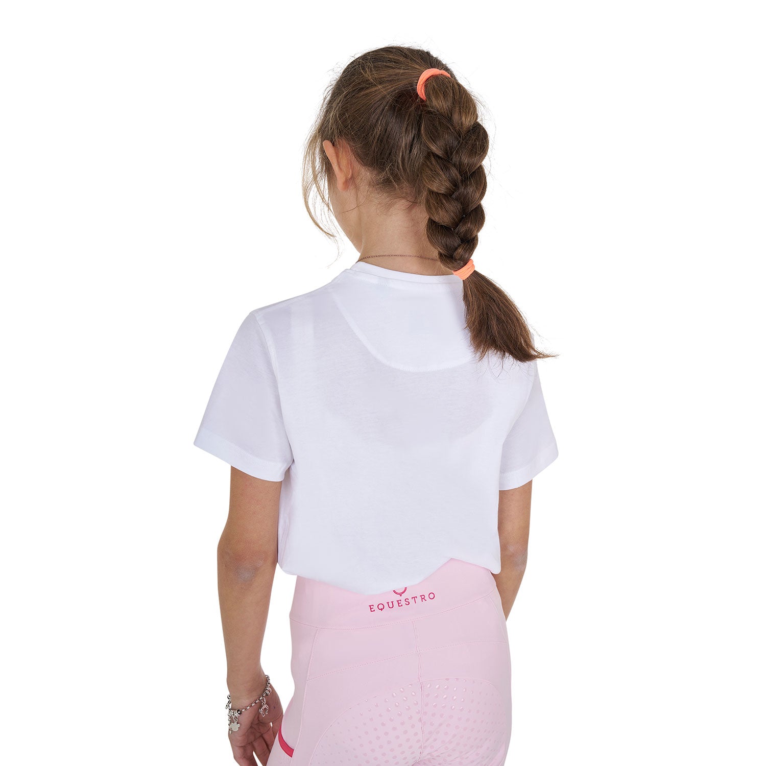 Equestro girl's so lovely cotton t-shirt - Colore WHITE