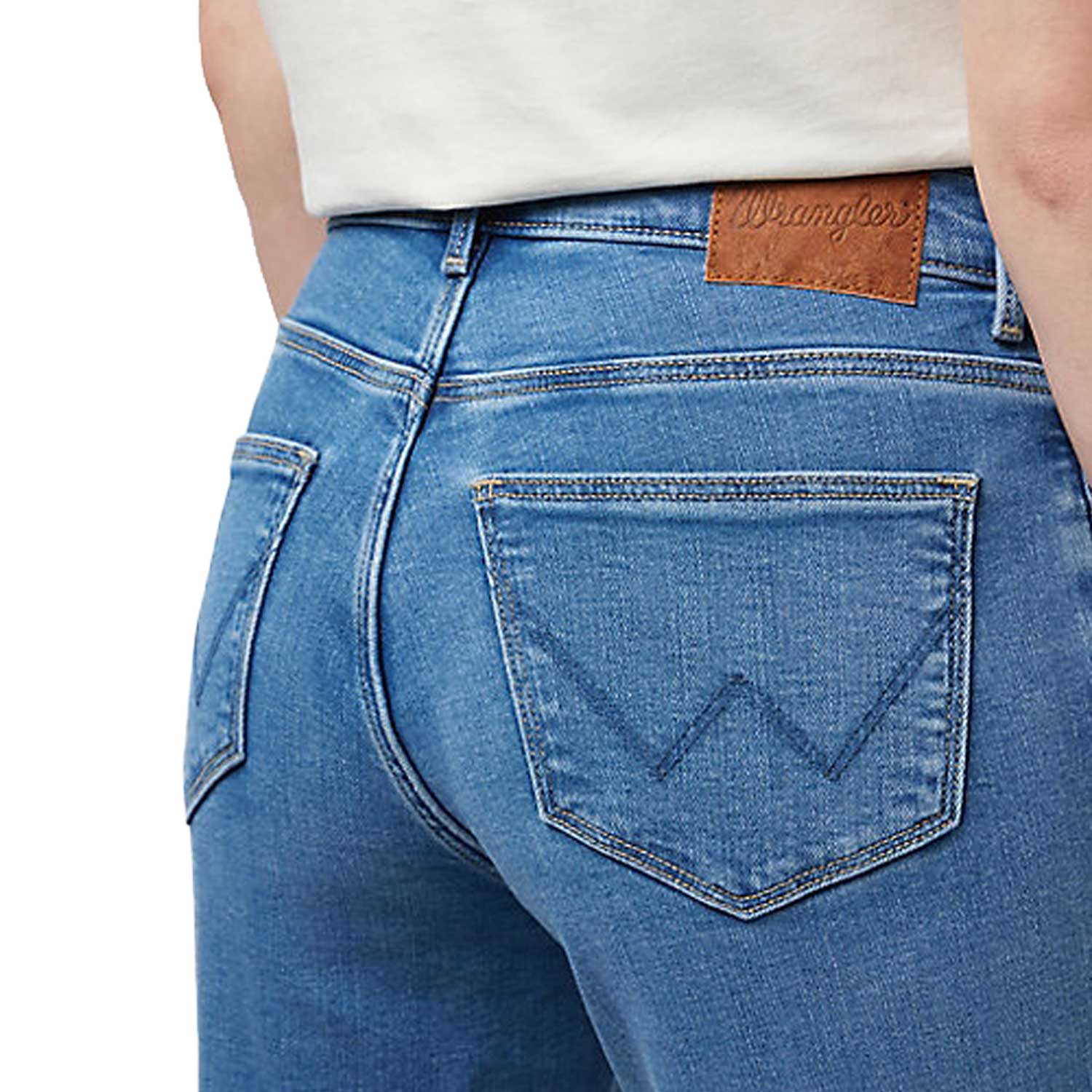 Wrangler jeans wrangler modello ""straight ""  w10tm614v