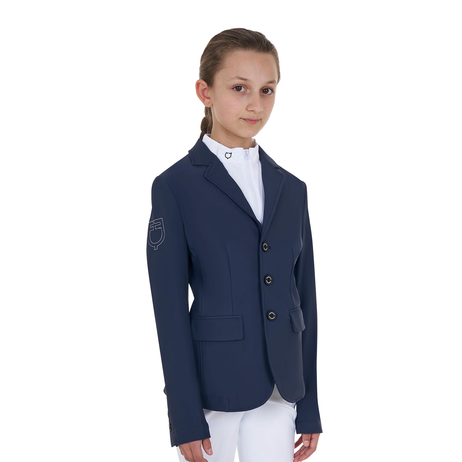 Equestro kid's exclusive  riding jacket equestroxfise - Colore NAVY BLAZER (19-3923)