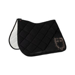 Equestro diamond logo jumping saddle pad - Colore BLACK
