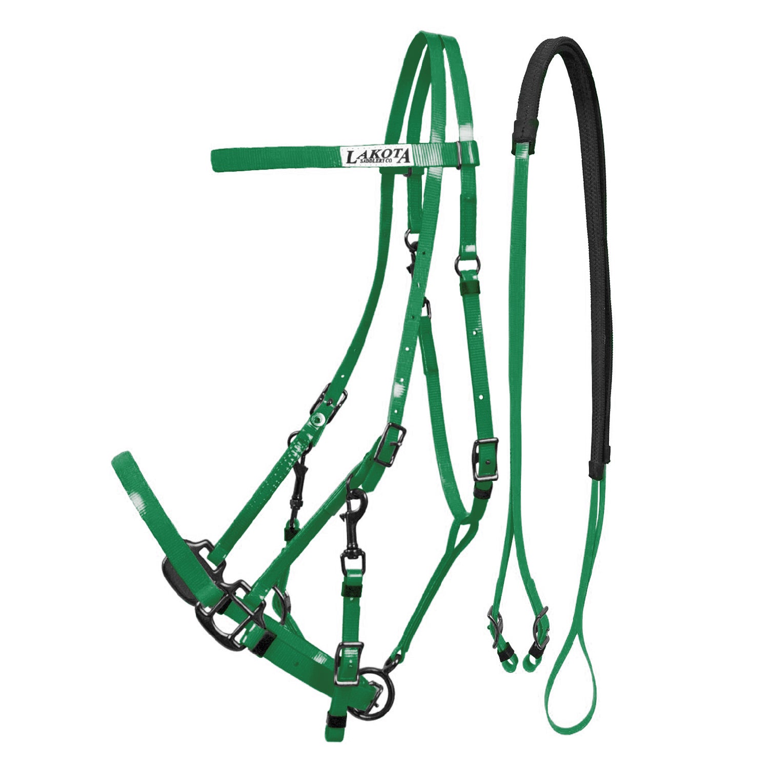 Lakota testiera cavezza biothane lakota - Colore GREEN